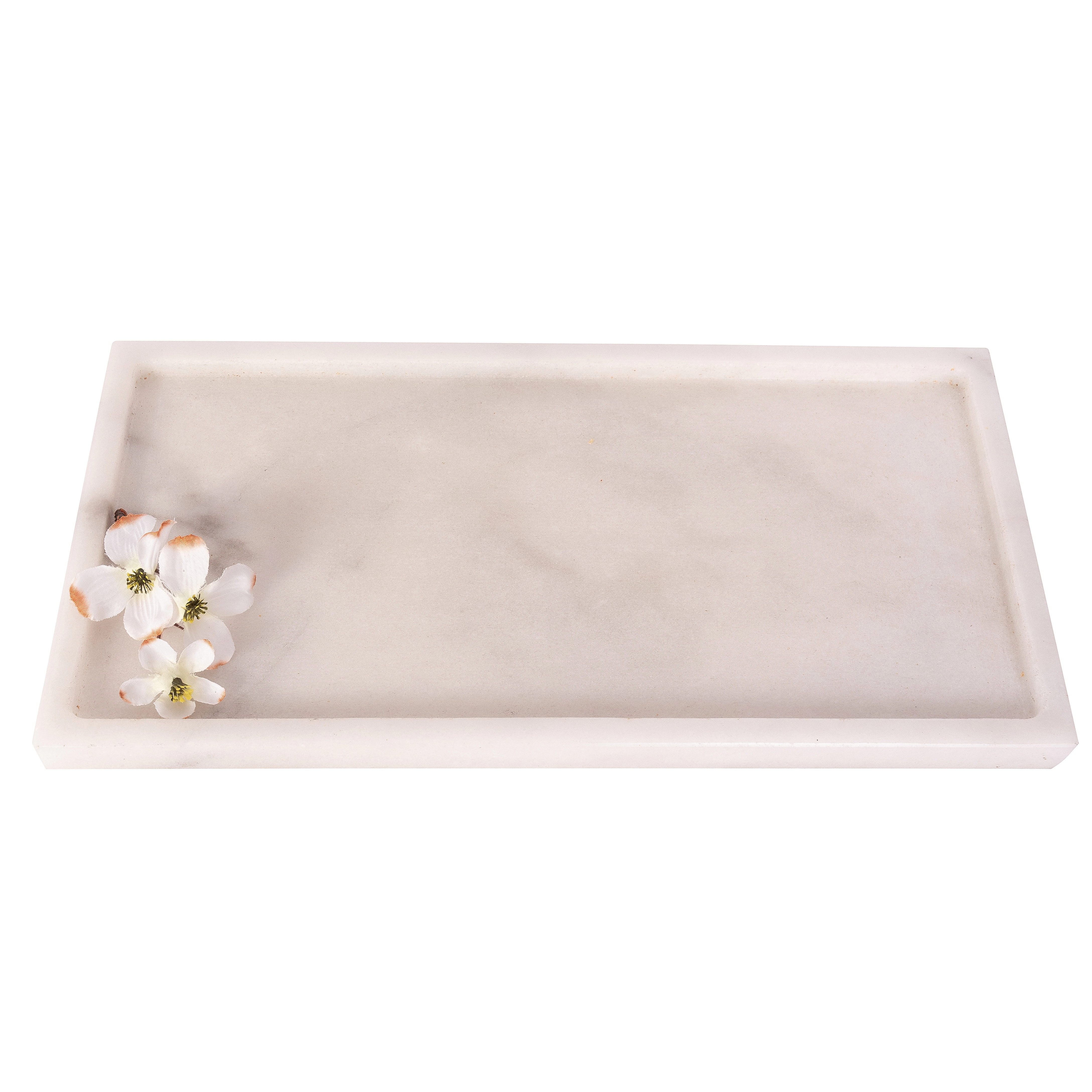 Saboga Home™ Rectangular Marble Tray