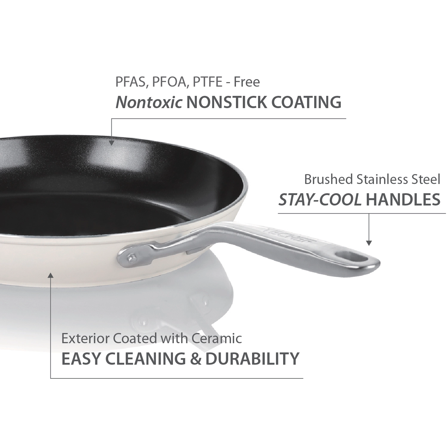 TECHEF - ValenCera - 8 and 12 Inch Frying Pan Set