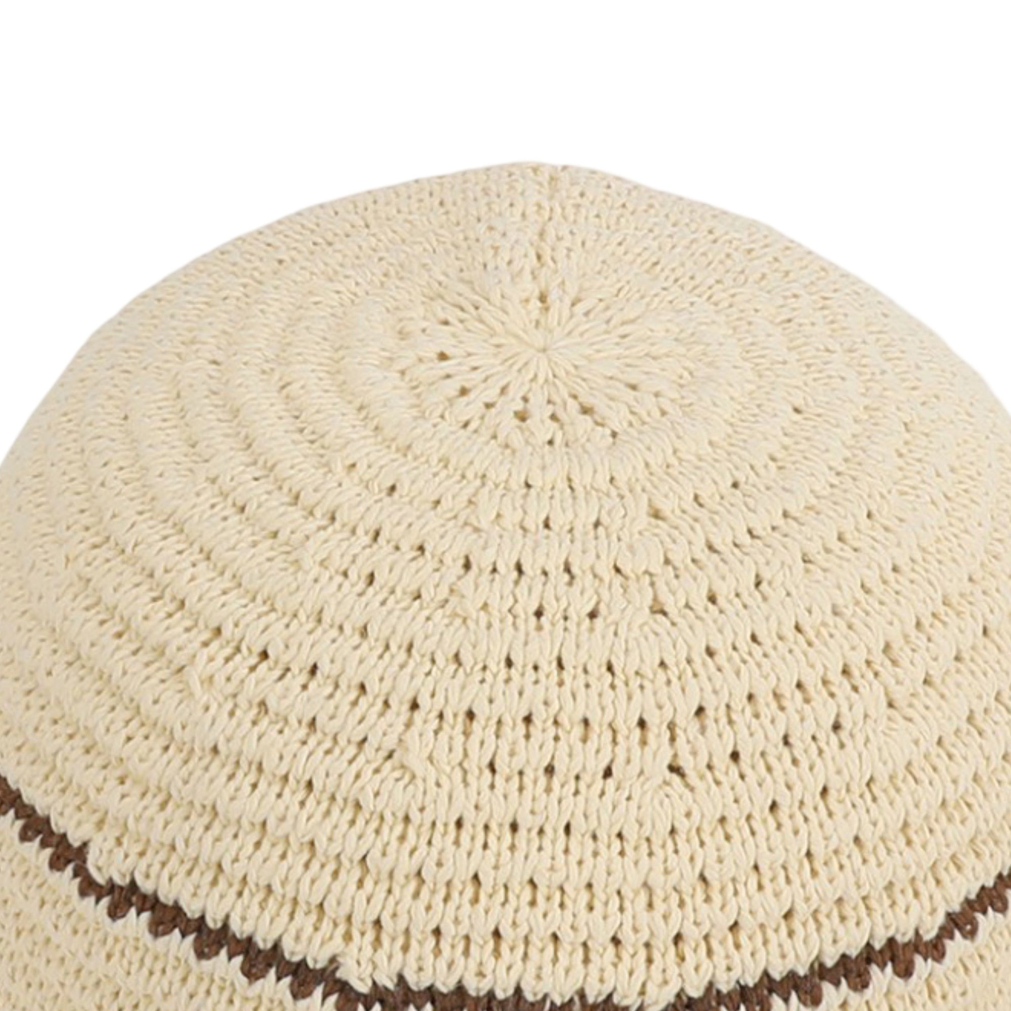 Anna-Kaci Womens Straw Bucket Hat Breathable Woven Sun Lightweight Packable Summer Beach