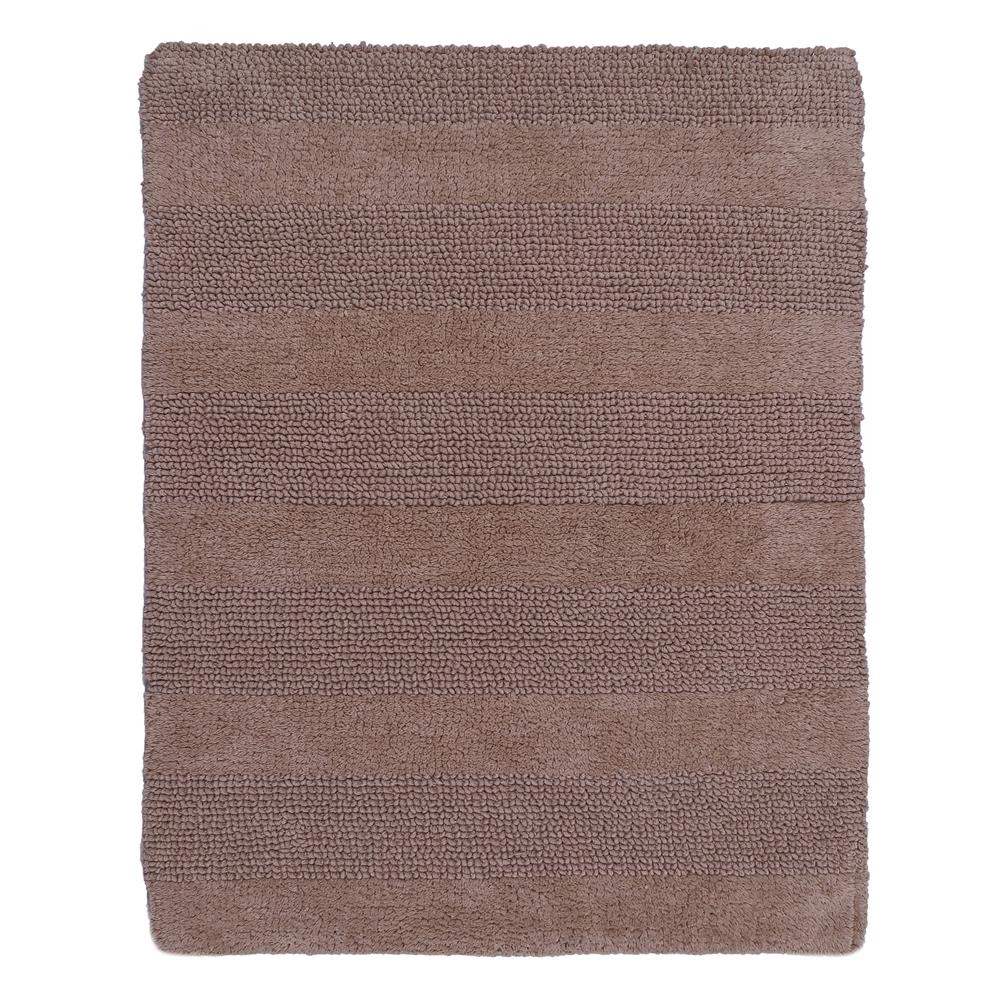 Splendid Striped Soft Plush Cotton Bath Rug by Castle Hill London