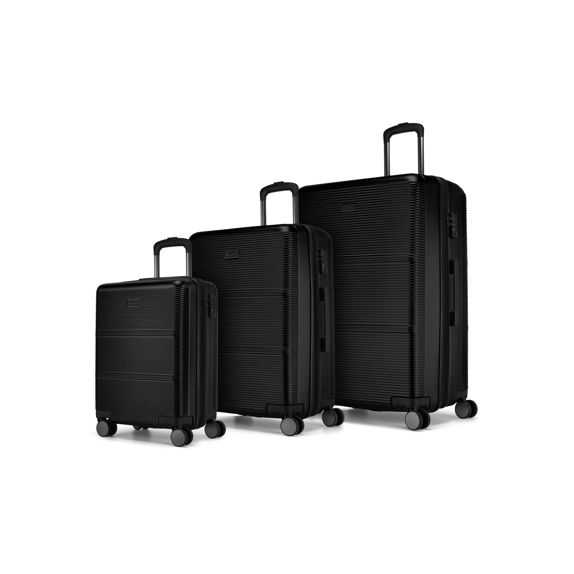 Bugatti Brussels 3 Piece Hardside Spinner Luggage Set