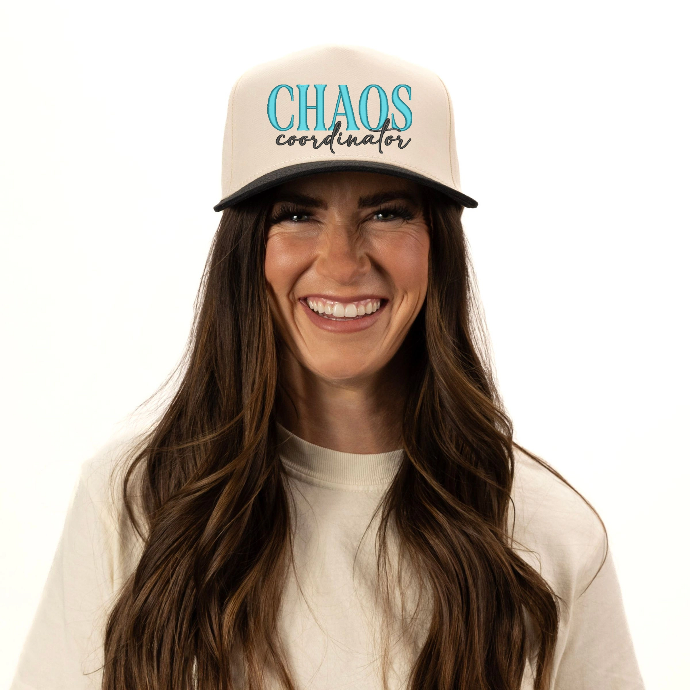 Simply Sage Market - Women's Canvas Trucker Hat Embroidered Chaos Coordinator
