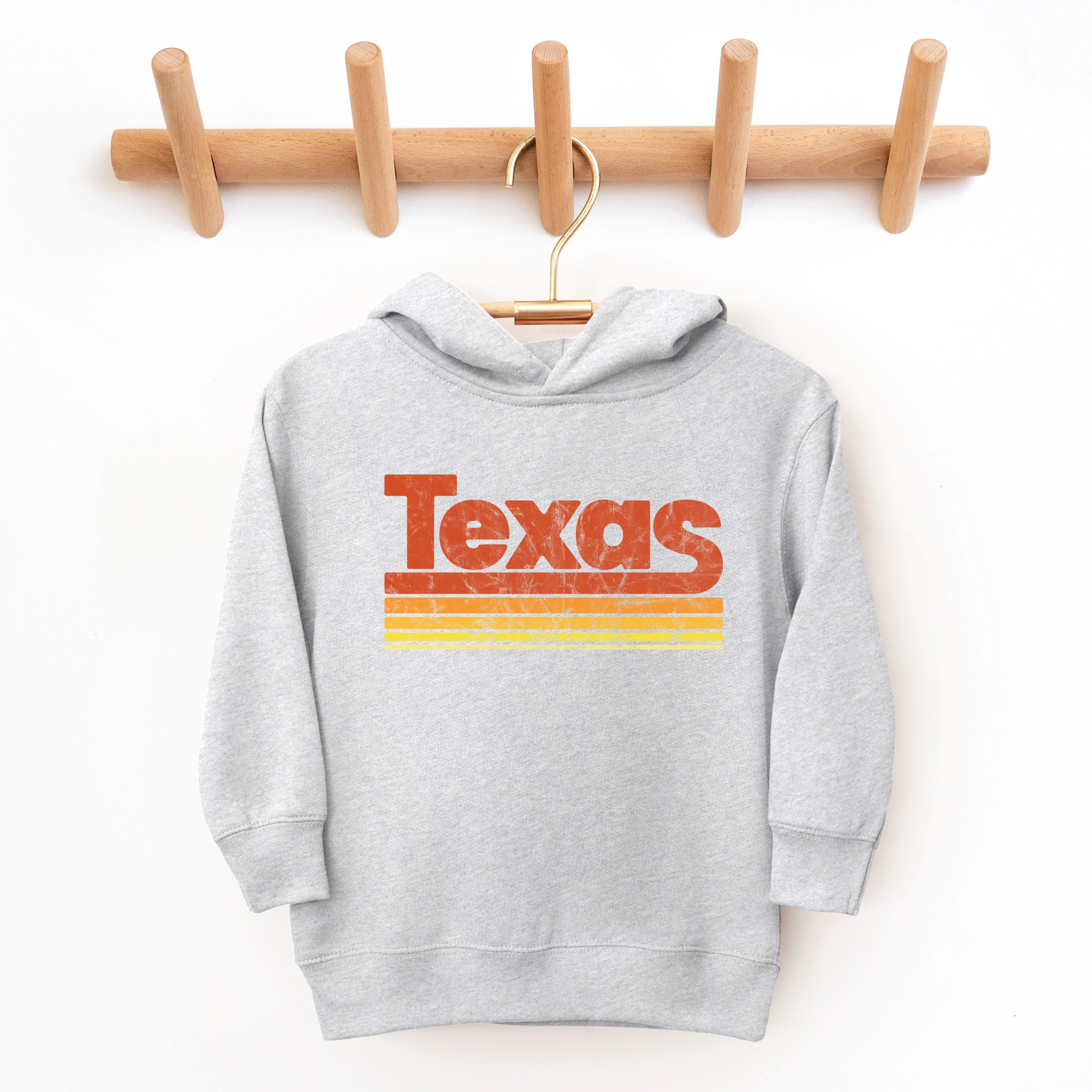 The Juniper Shop - Toddler Hoodie Texas Retro Stripes