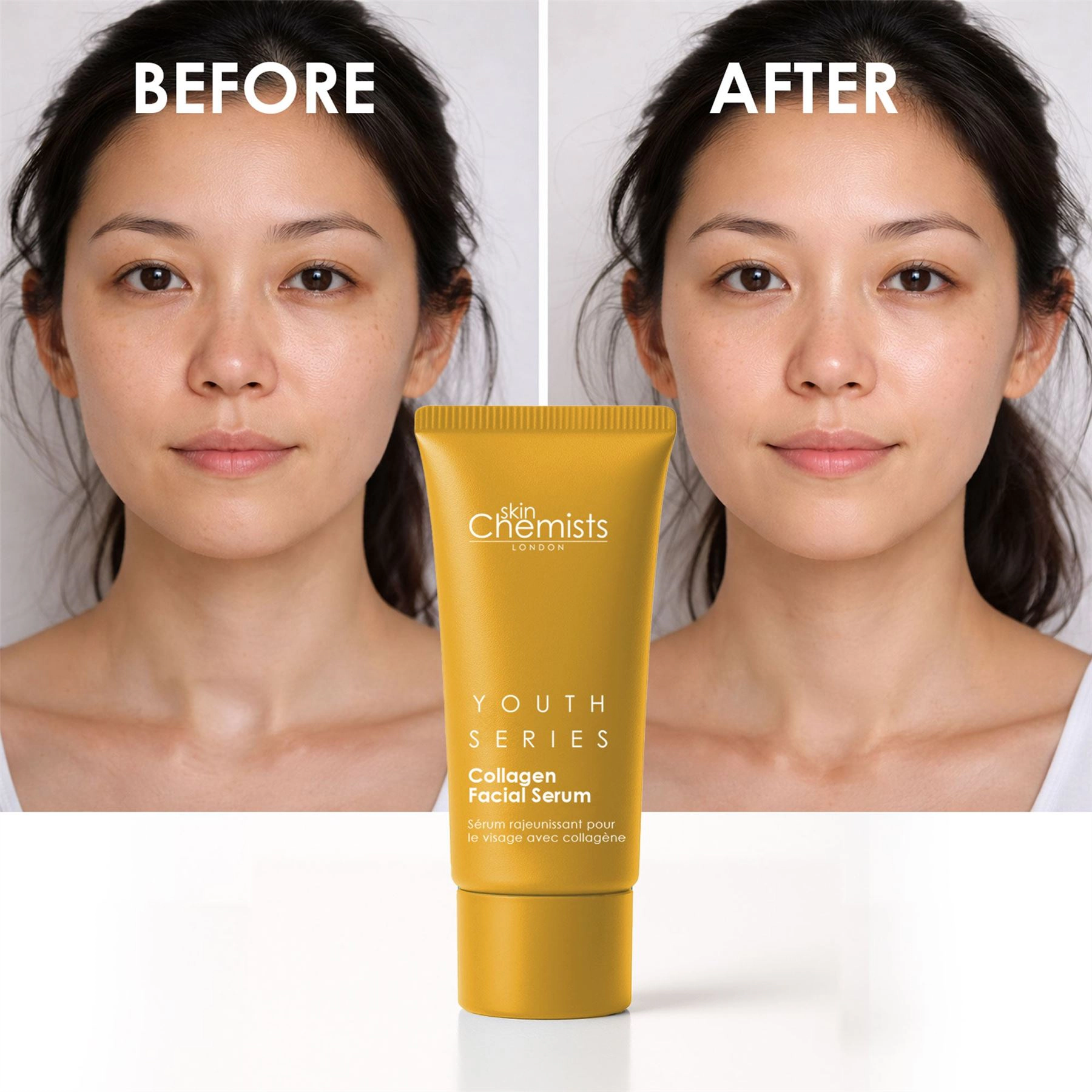 skinChemists Youth Series 2% Collagen Facial Serum 30ml - Anti-Aging, Firms & Smooths