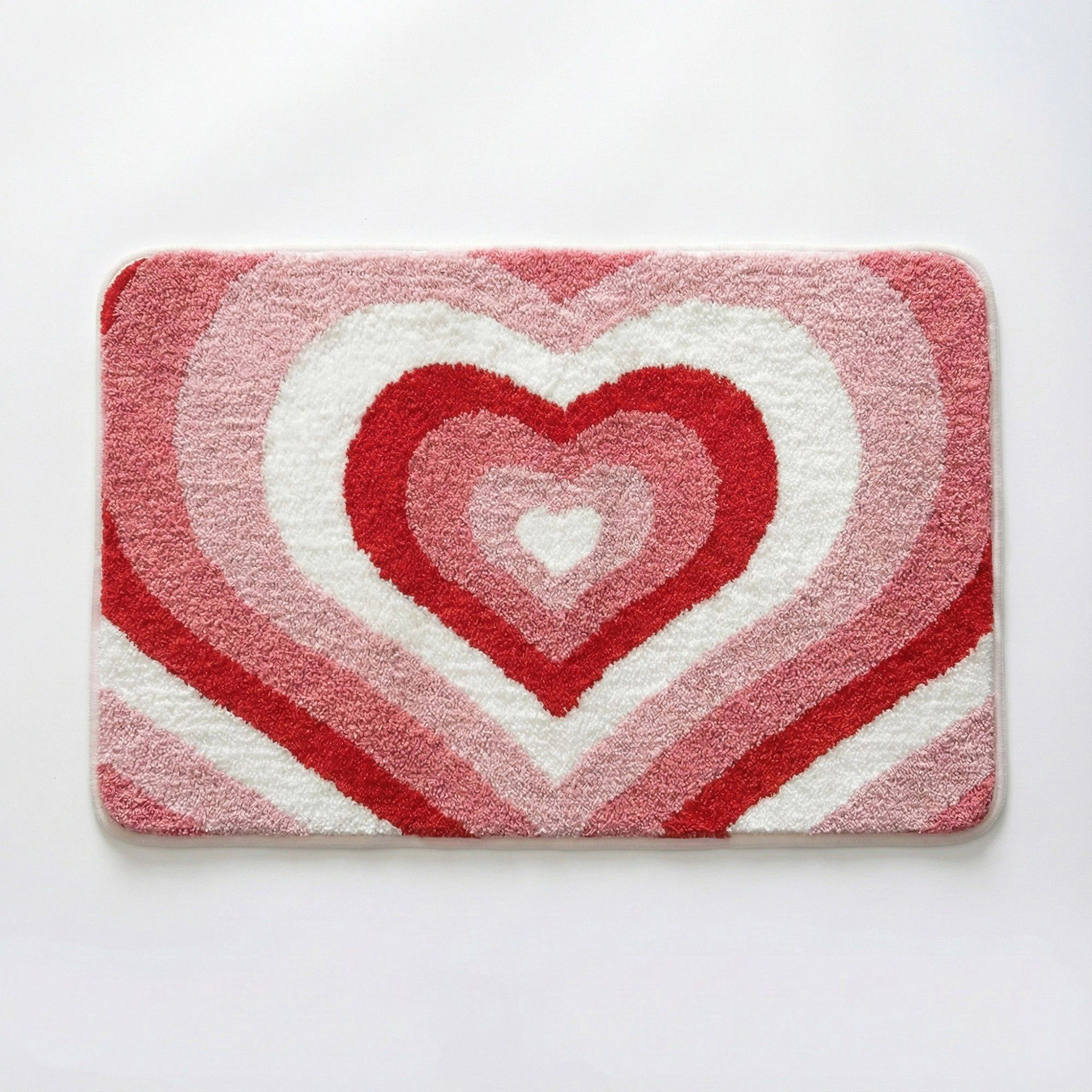 Alilang Unisex Valentine Tufted Abstract Swirl Accent Mat Soft High Pile Decorative Floor Decoration