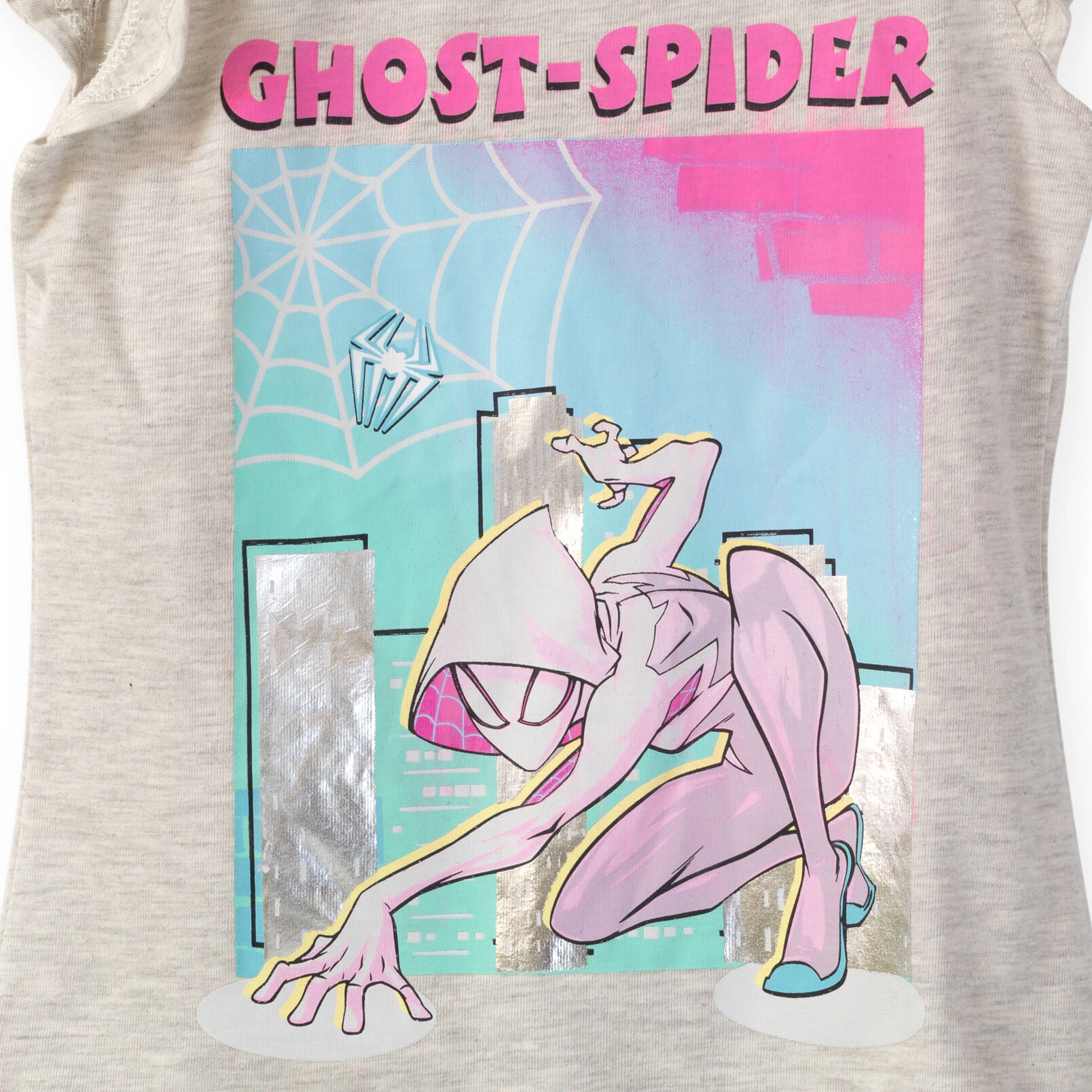 Marvel Spider-Verse Ghost-Spider Girls' 2-Piece Tee and Leggings Set