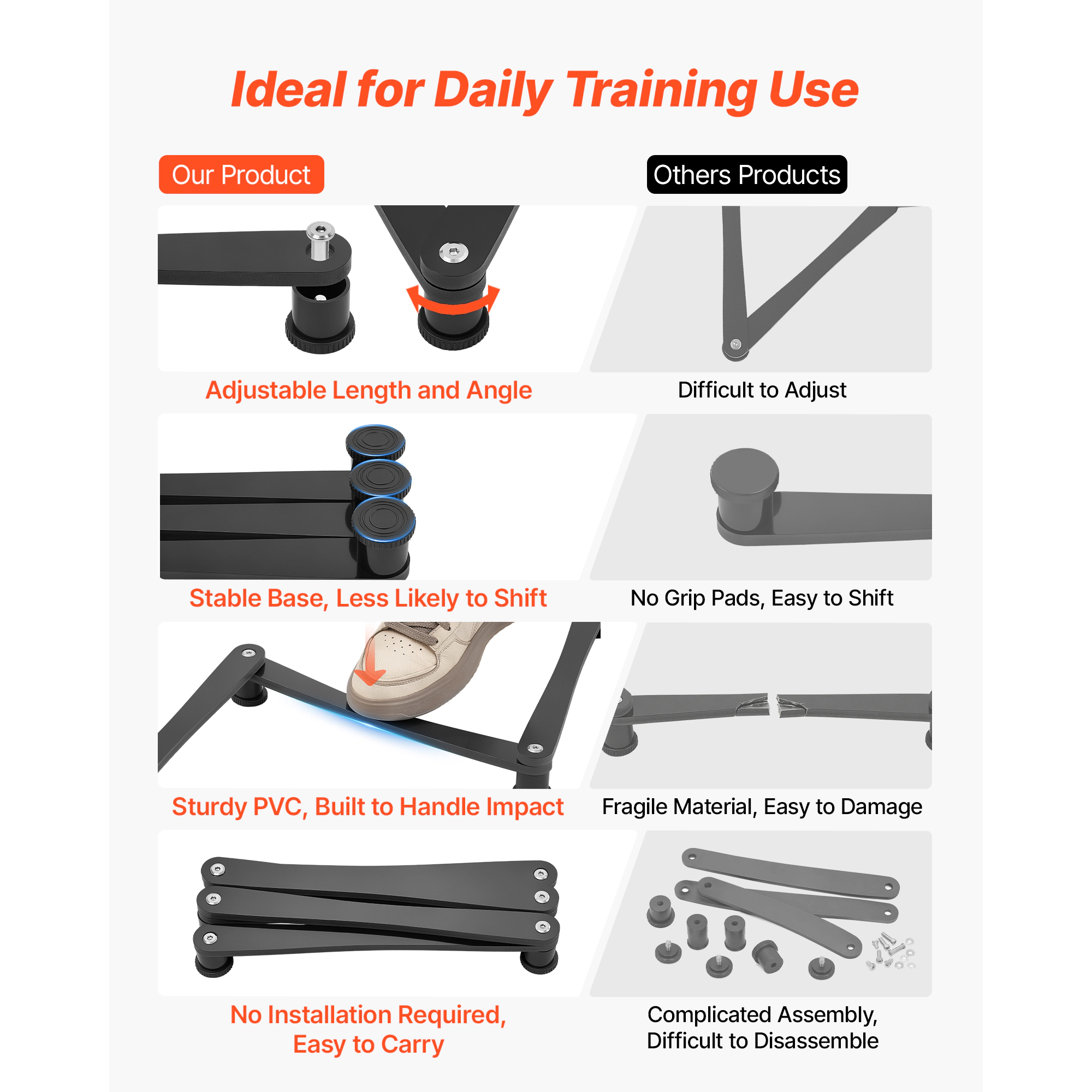 HONGGE Hockey Stick Handling Trainer Portable Equipment Puck Control