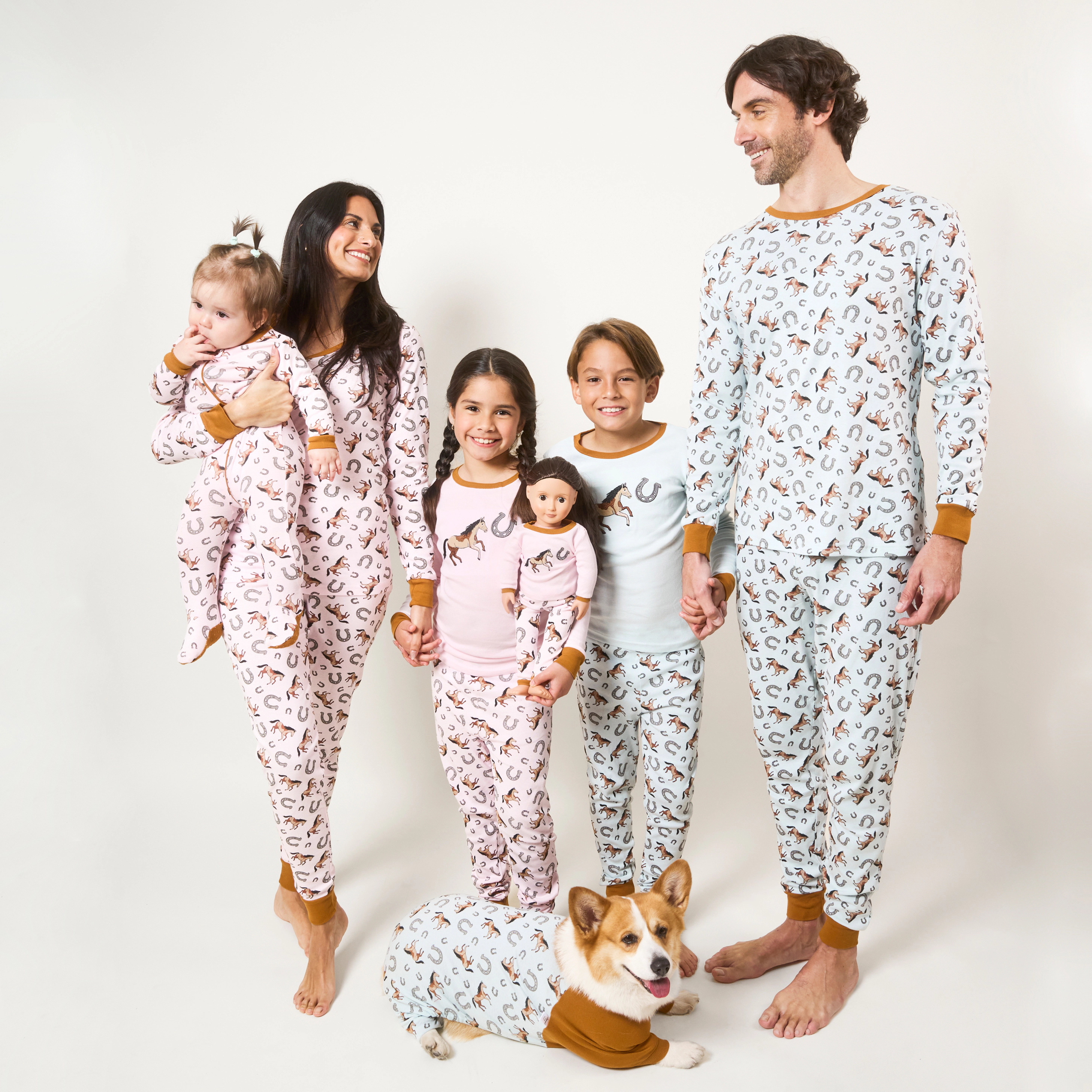 Leveret Toddler/Kids 2-pc  Cotton Snug Fit Horse Pajamas