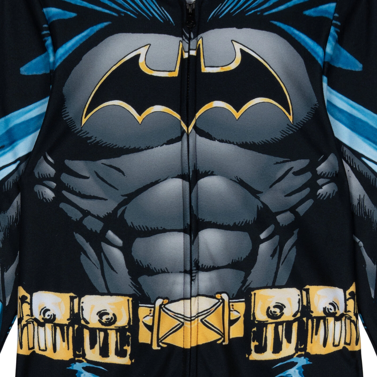 DC Comics Justice League Batman Boys' Cosplay Hooded One Piece Pajama