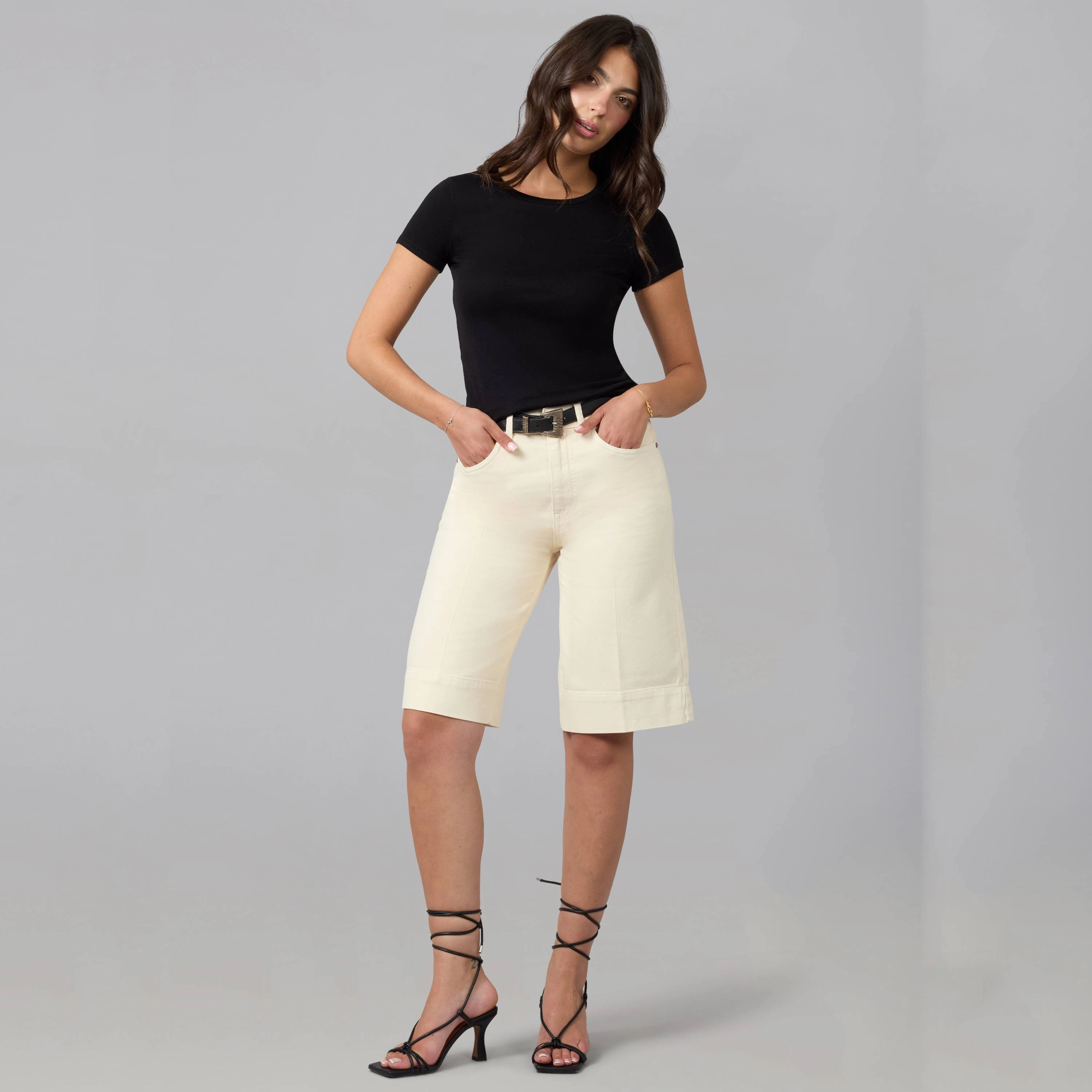 Lola Denim Womens Seville High Rise Gaucho Jeans