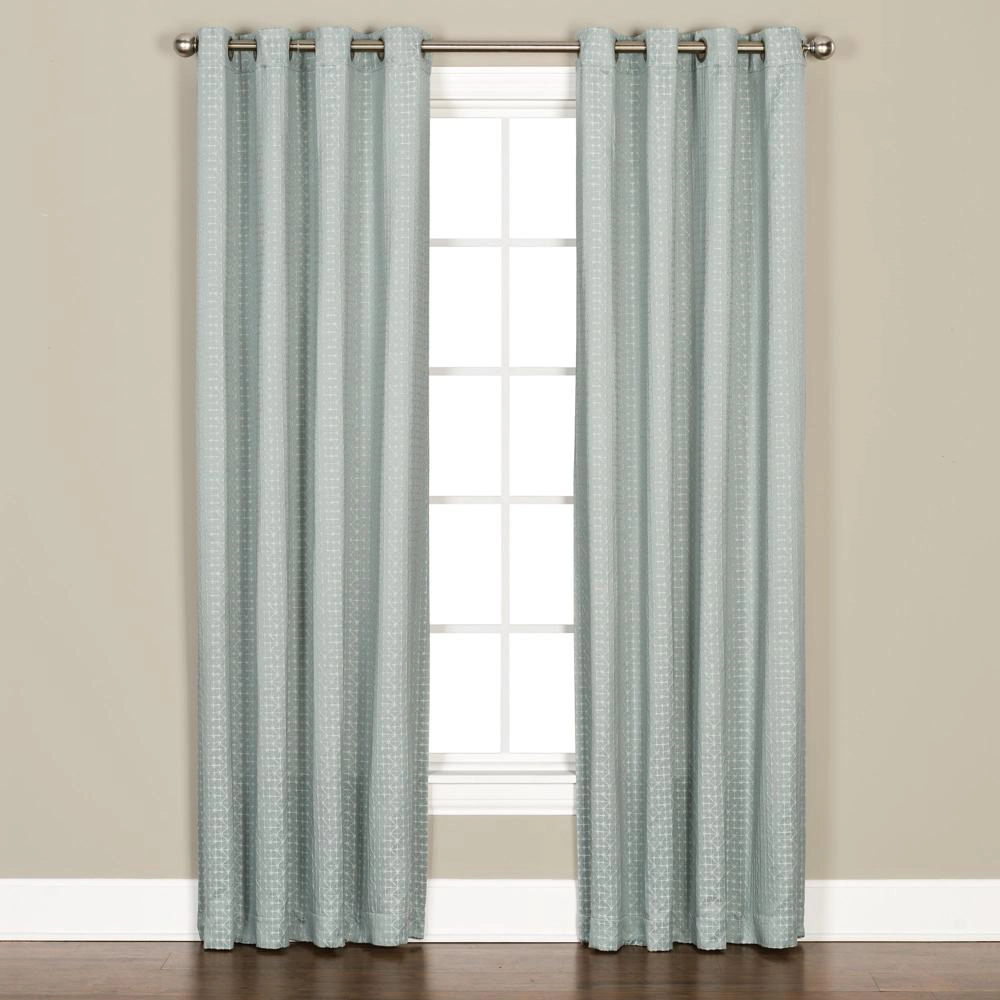 Saturday Knight Ltd Sacai Geometric Woven Jacquard Window Grommet Panel - 52x84