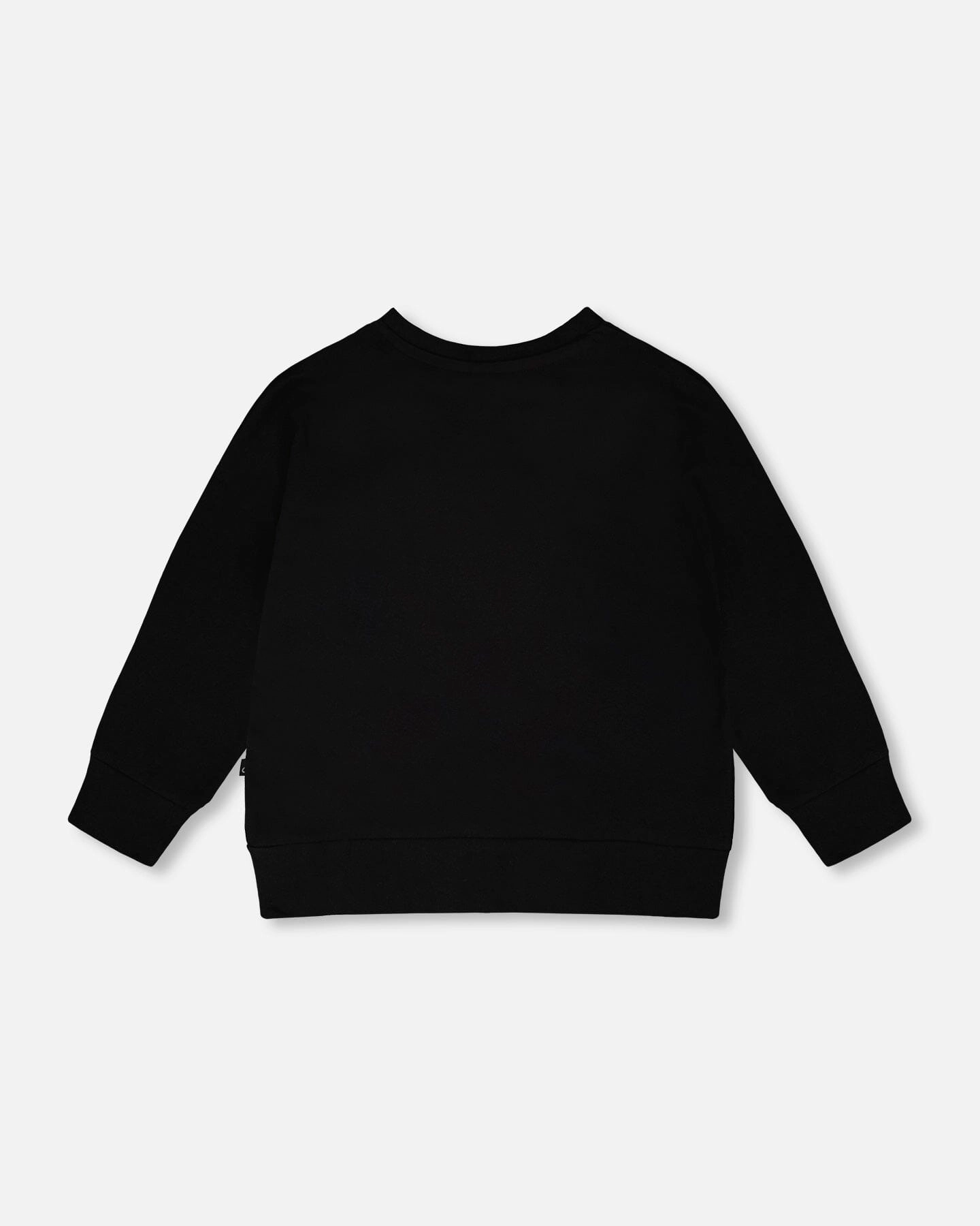Deux par Deux Girls Rainbow Heart Appliqué Round Neck Organic Cotton Long Sleeve T-Shirt