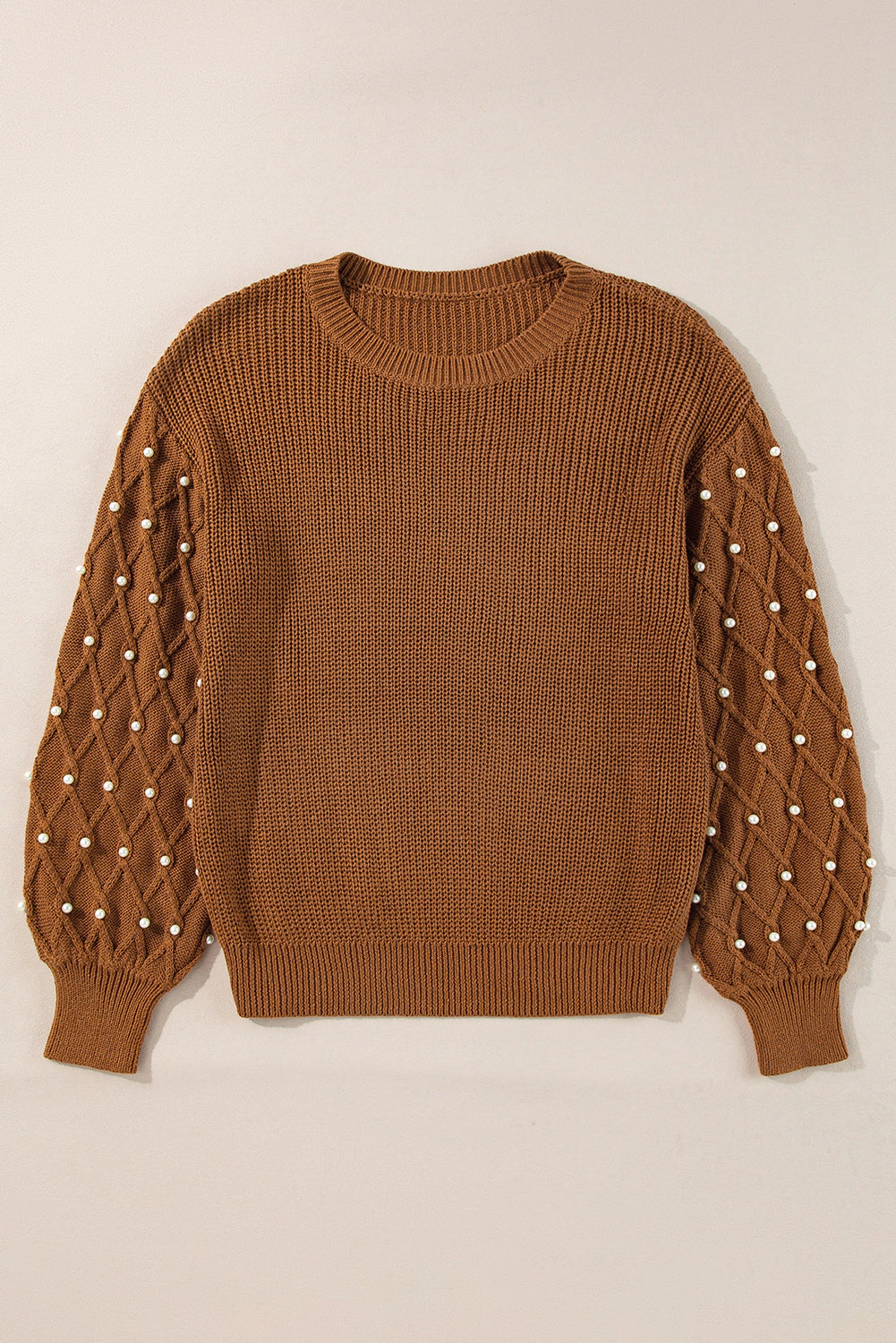 Threaded Pear Women's Evelyn Beaded Drop Shoulder Sweater