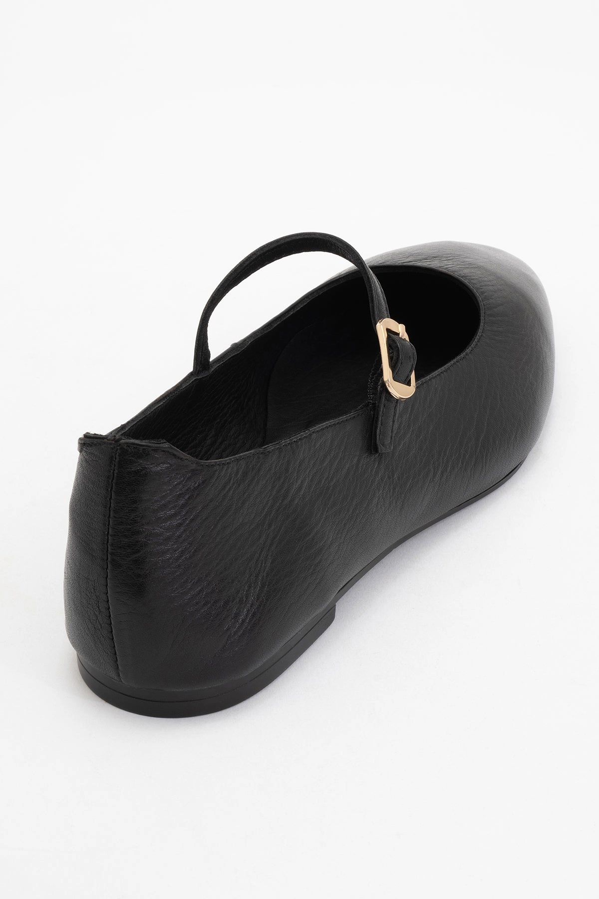Forever & Always Womens Lara Leather Mary Jane Flats