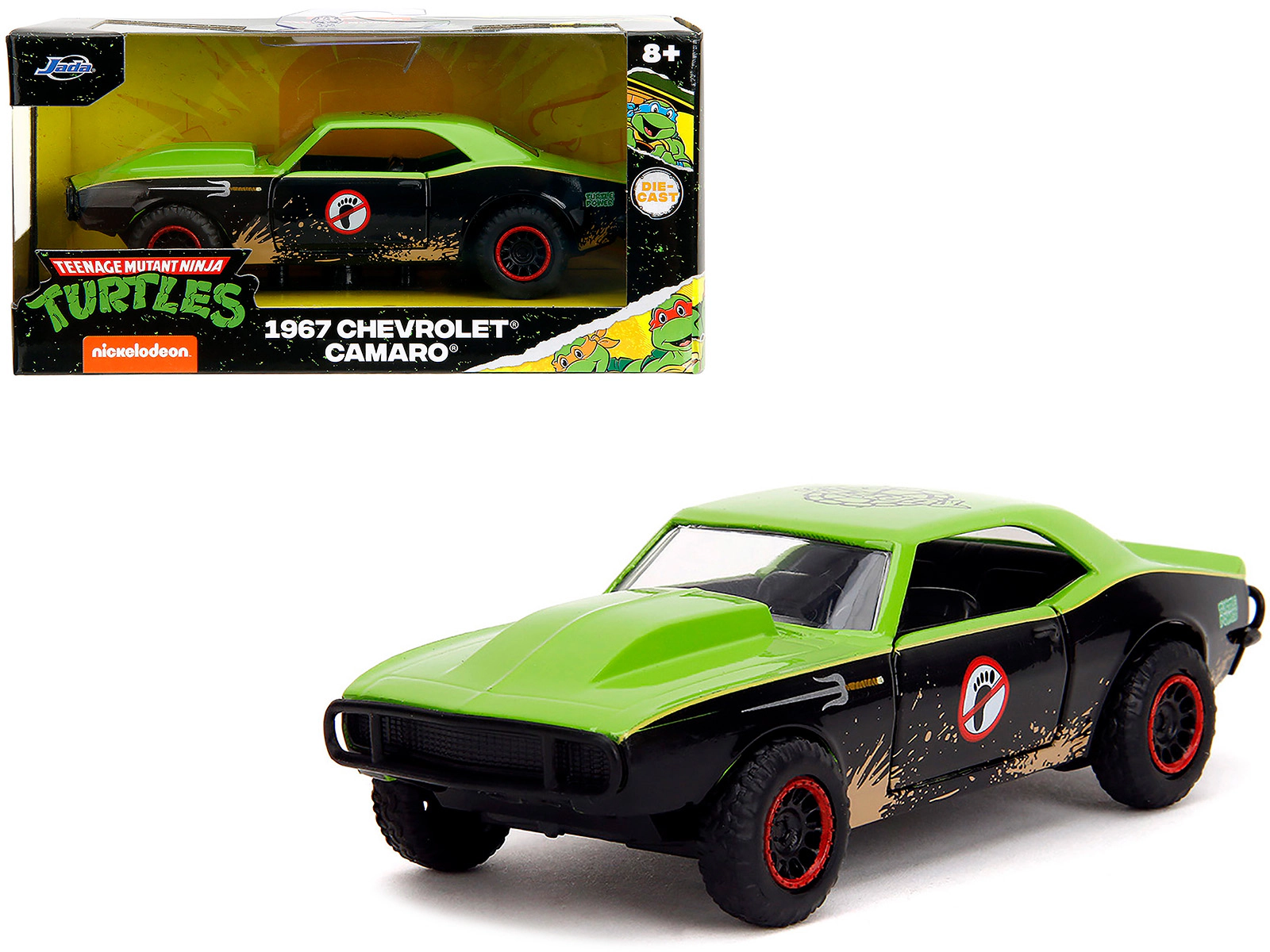 Jada 1967 Chevrolet Camaro "Teenage Mutant Ninja Turtles" Black and Green (Dirty) "Hollywood Rides" Series