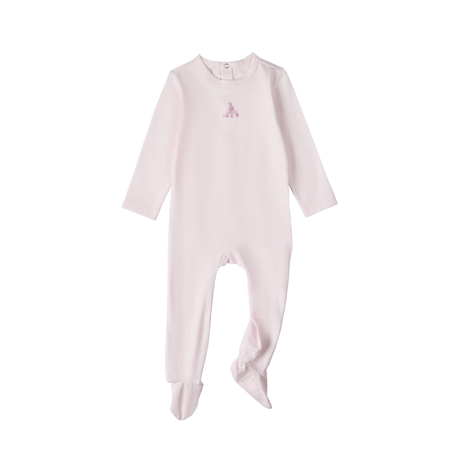 MeMoi Baby And Toddler Girls "Girl Her Waddling Ducks" Cotton Rich Footie