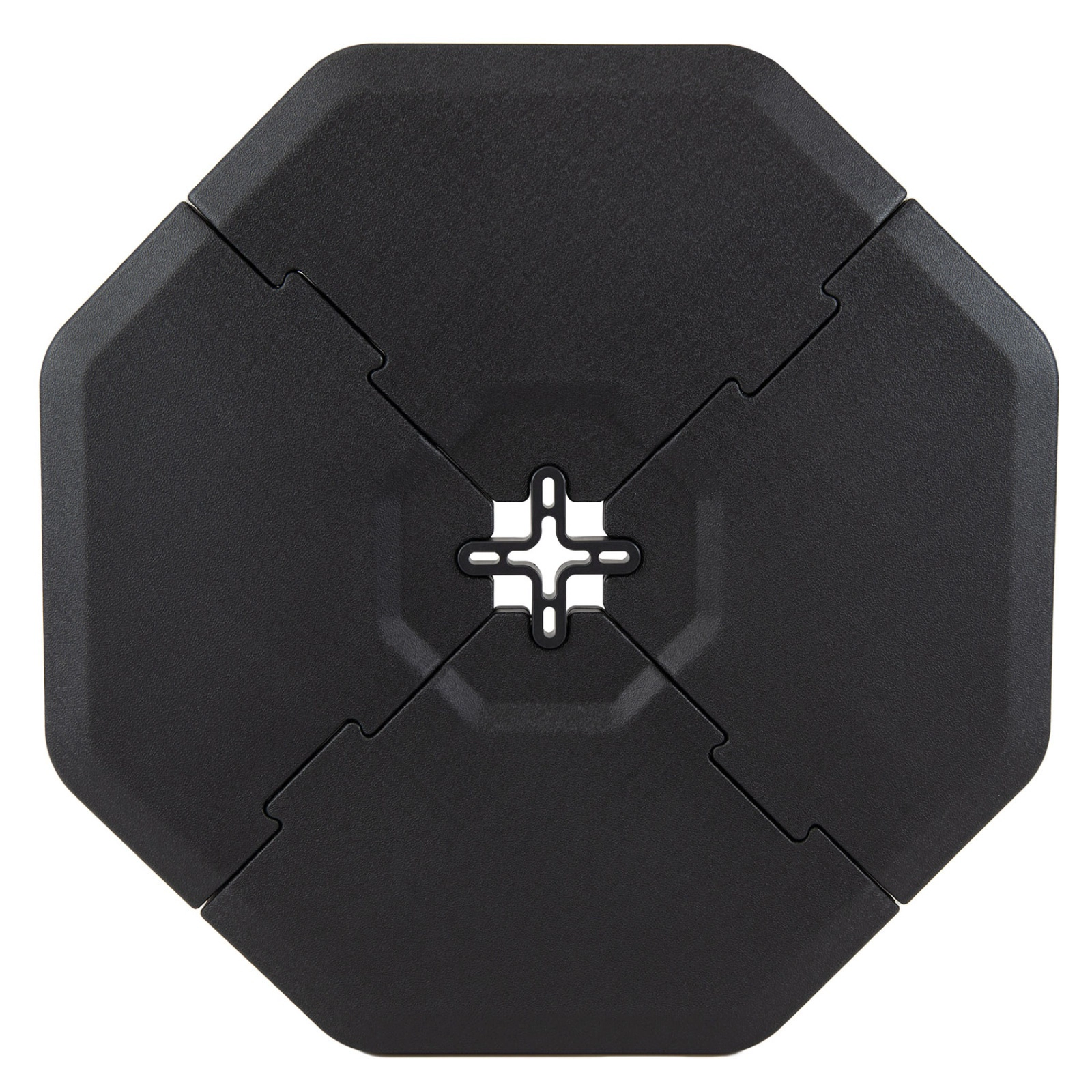 SUGIFT 4-Piece Black Fillable Cantilever Umbrella Base, 350-Lb Hold-Down
