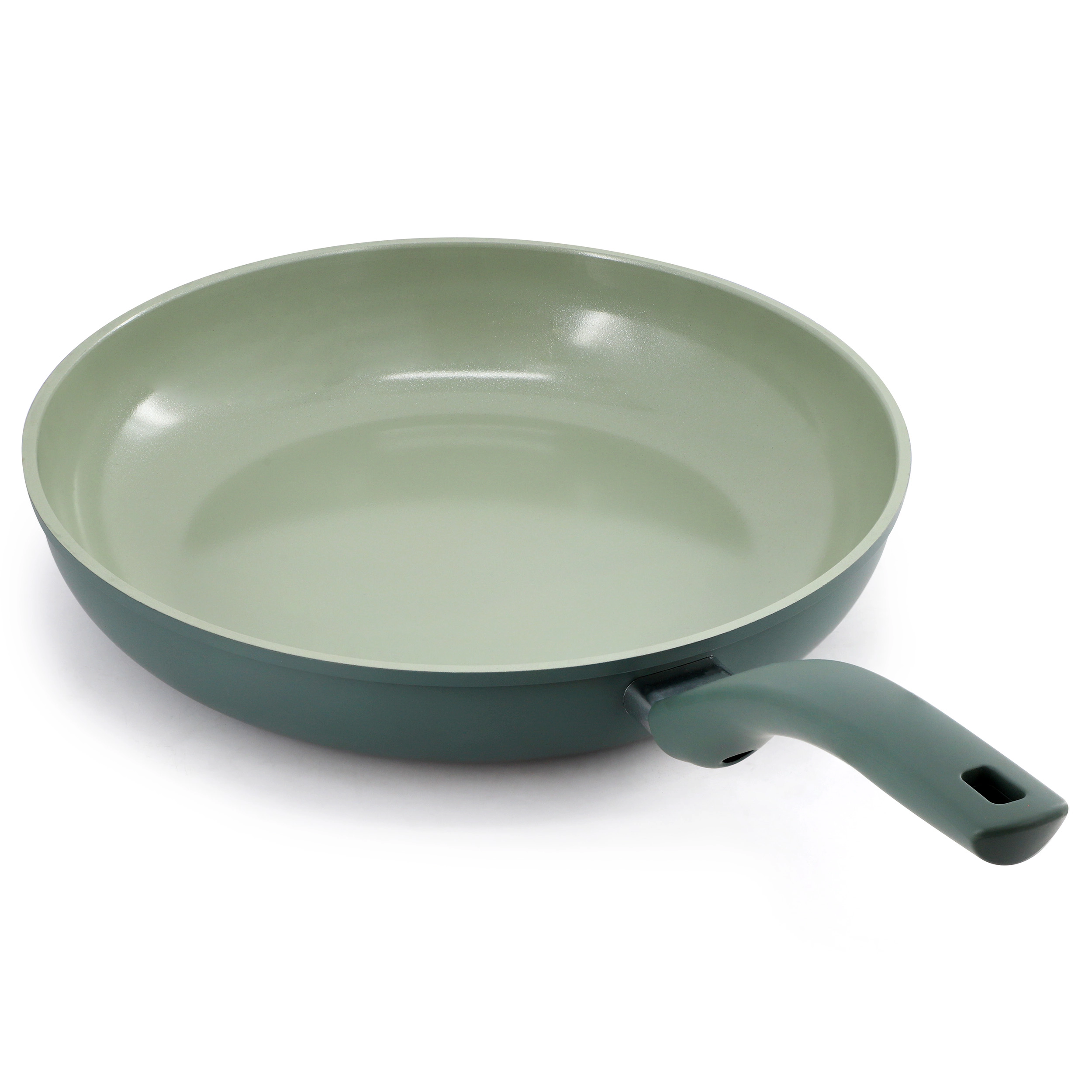 Oster Sutterville Choice 12 Inch Ceramic Nonstick Frying Pan in Evergreen