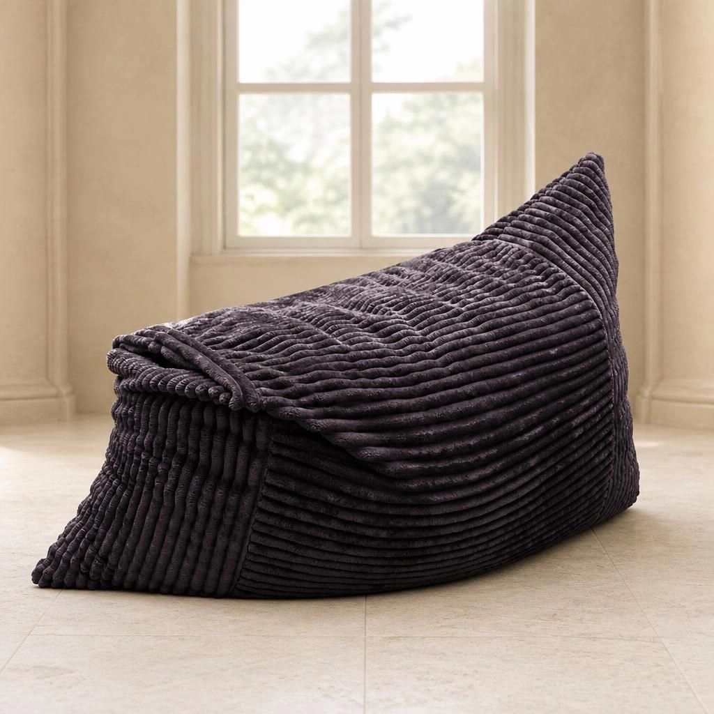 GOODSILO Comfortable Corduroy Lazy Bean Bag Chair