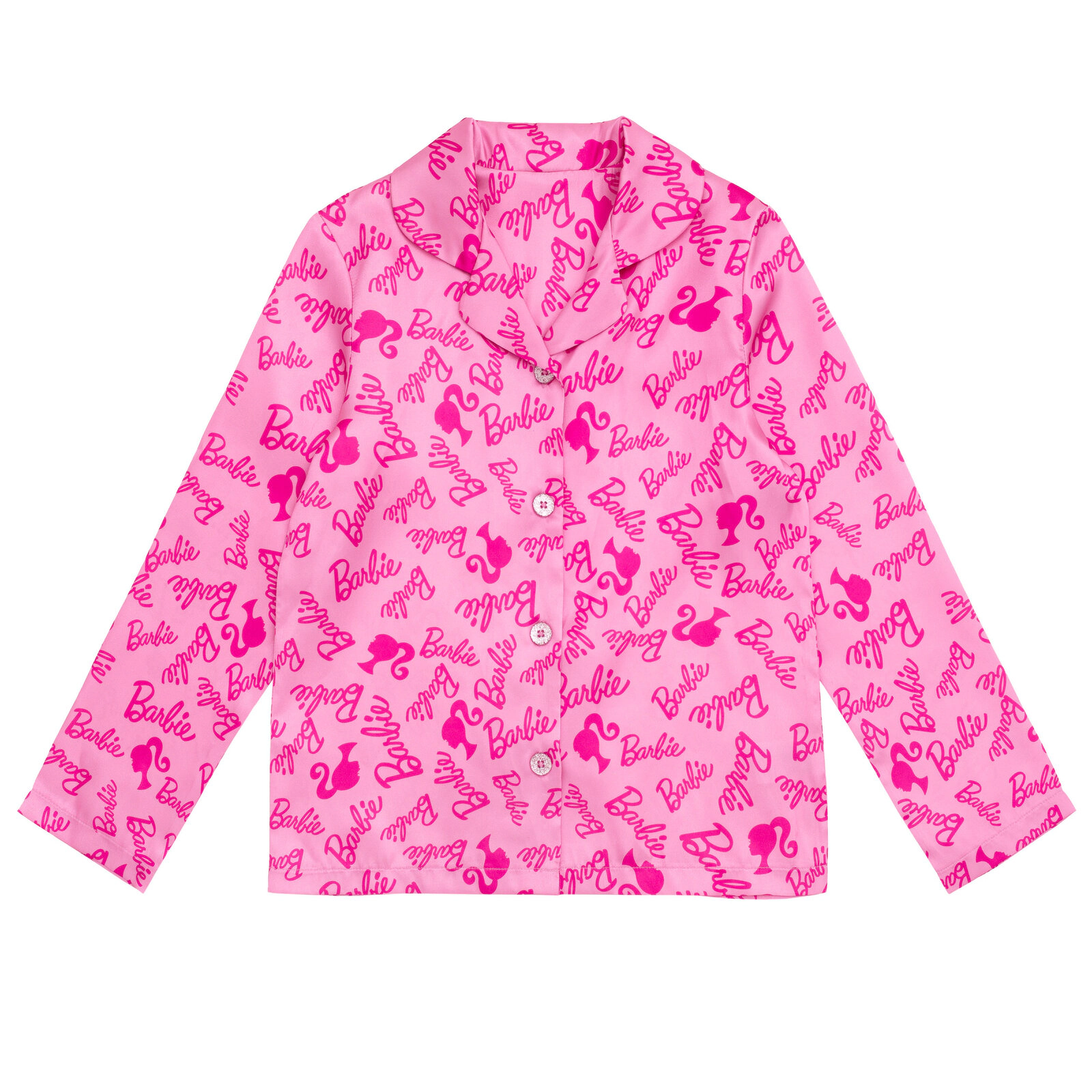 Barbie Girls' 2-Piece Pajama Shirt and Pants Set