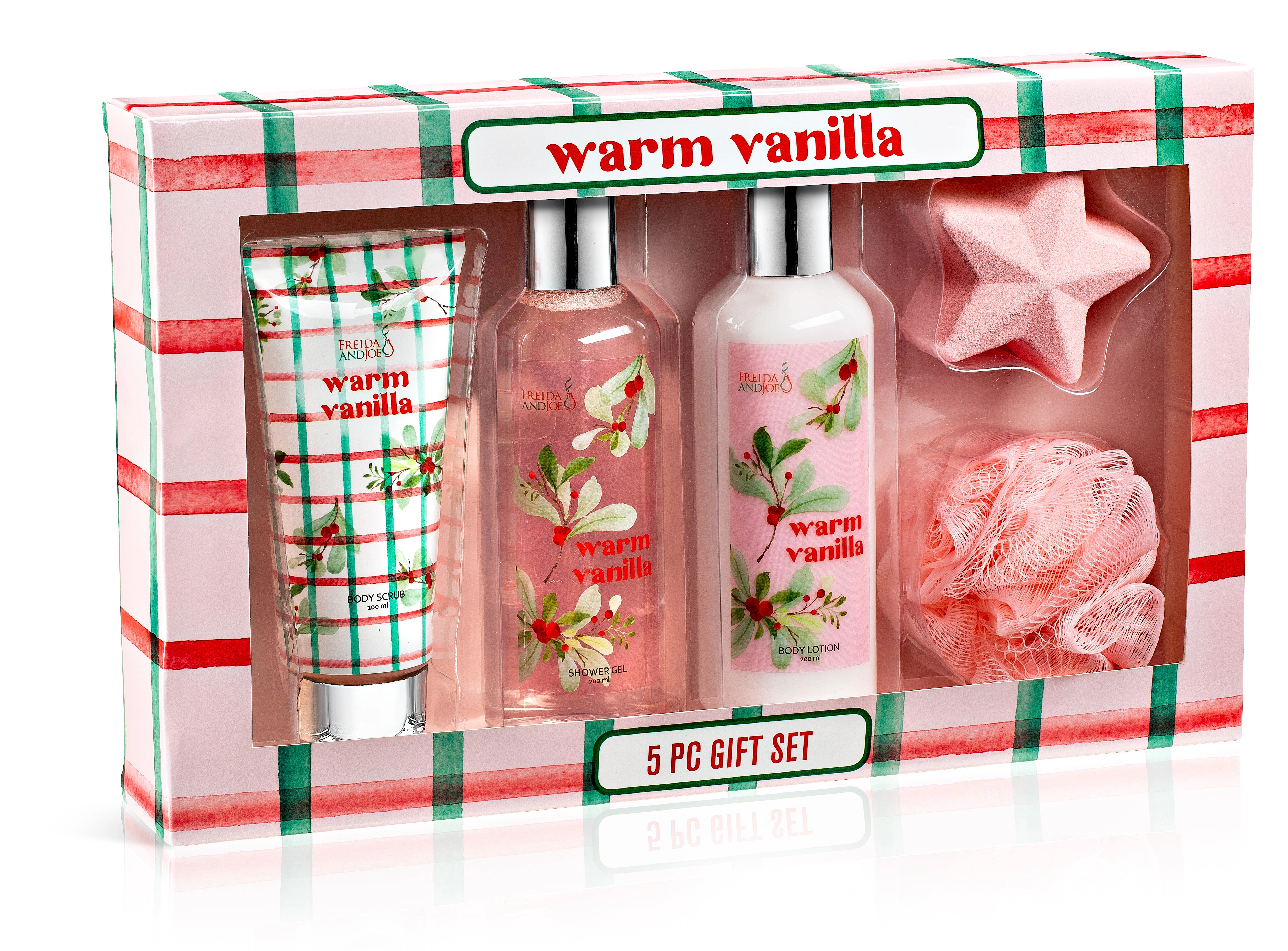 Freida and Joe Women Warm Vanilla Fragrance Fragrance Bath and Body Collection Gift Box Set