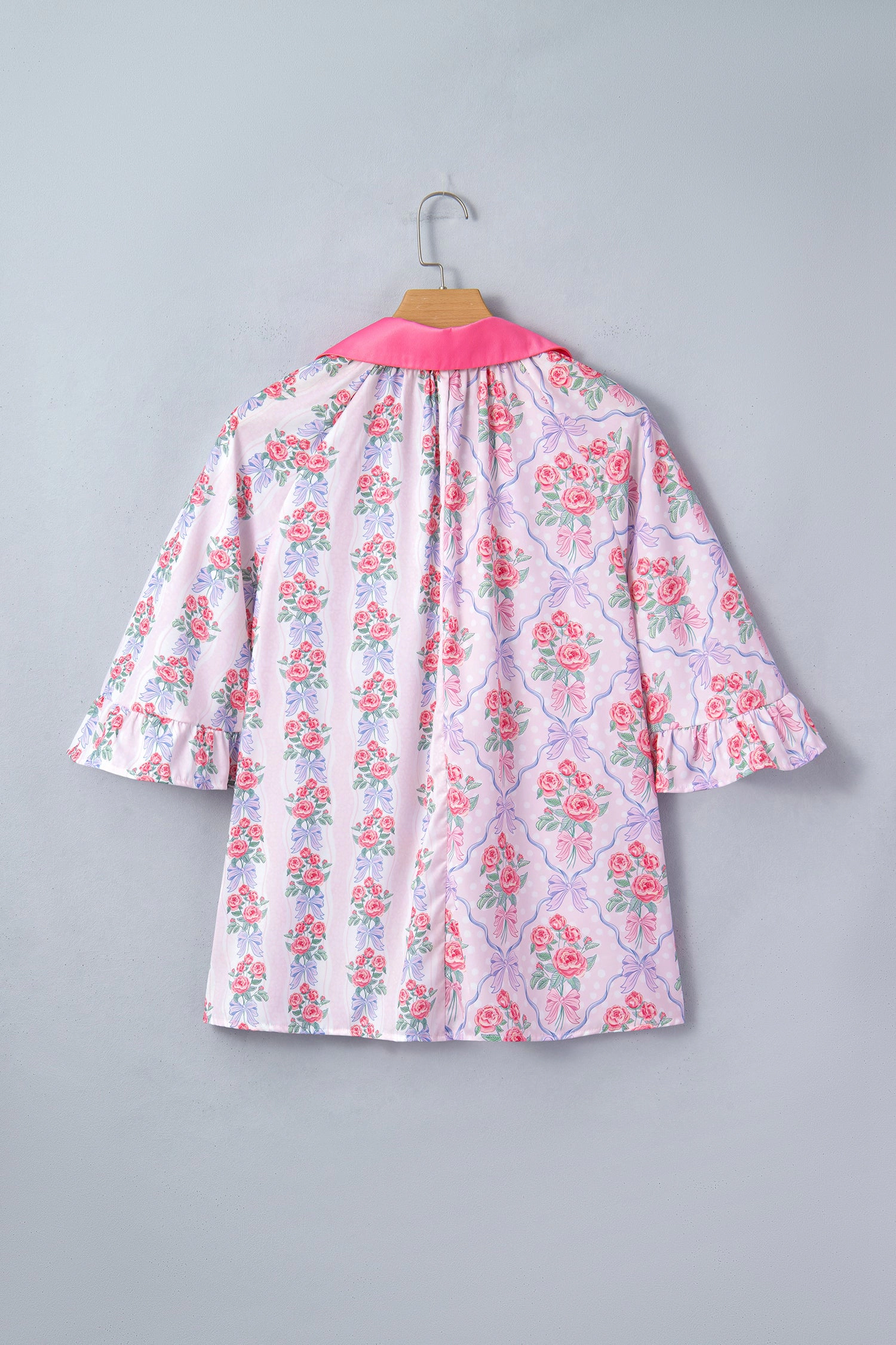 Threaded Pear Women's Araceli Ruffled Half Sleeve Shirt