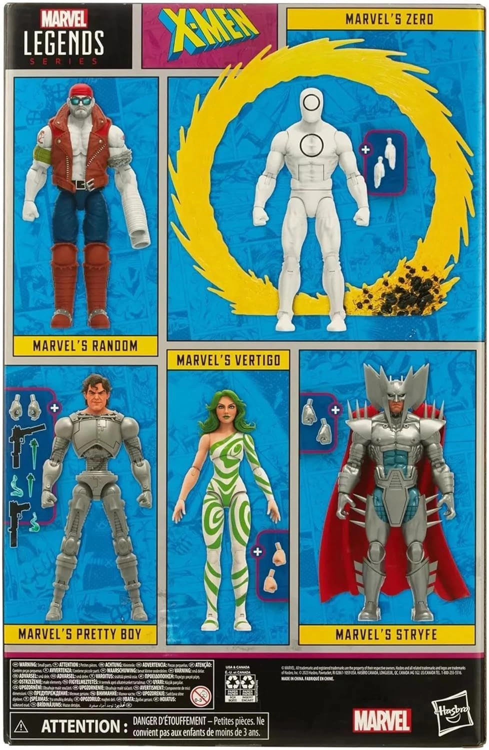 Marvel Hasbro Legends Series: X-Men Villains, 60th Anniversary Action Figure Set