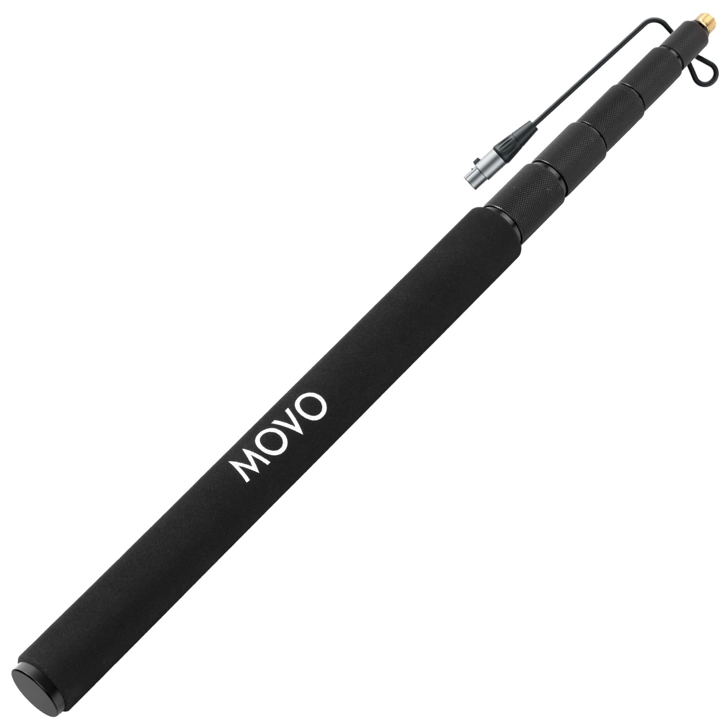 Movo CMP-17C Professional 9.8' Aluminum Boom Pole for Shotgun Microphones with Internal XLR Cable