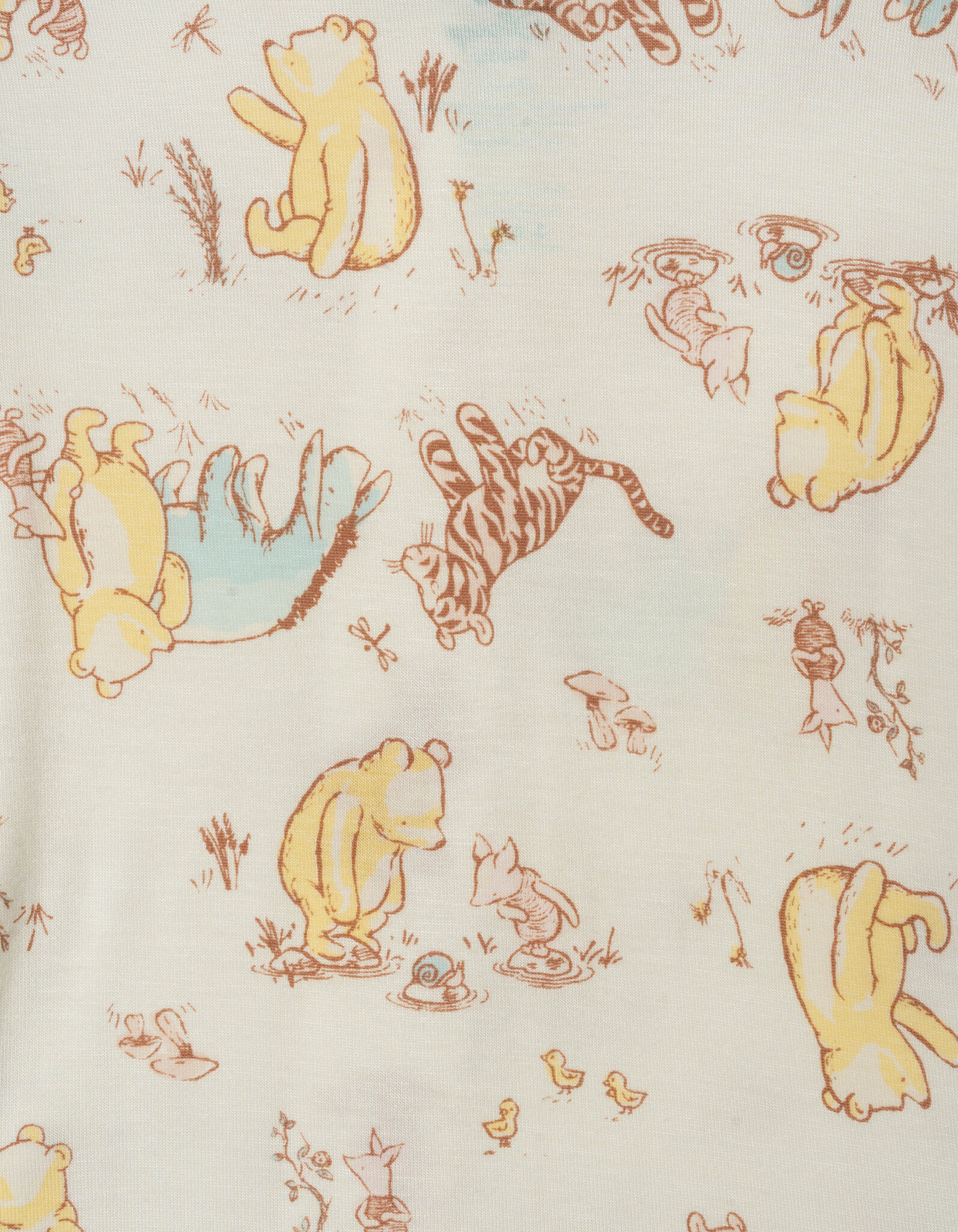 Disney Winnie the Pooh Baby Girls' Zip-Up One Piece Sleepwear