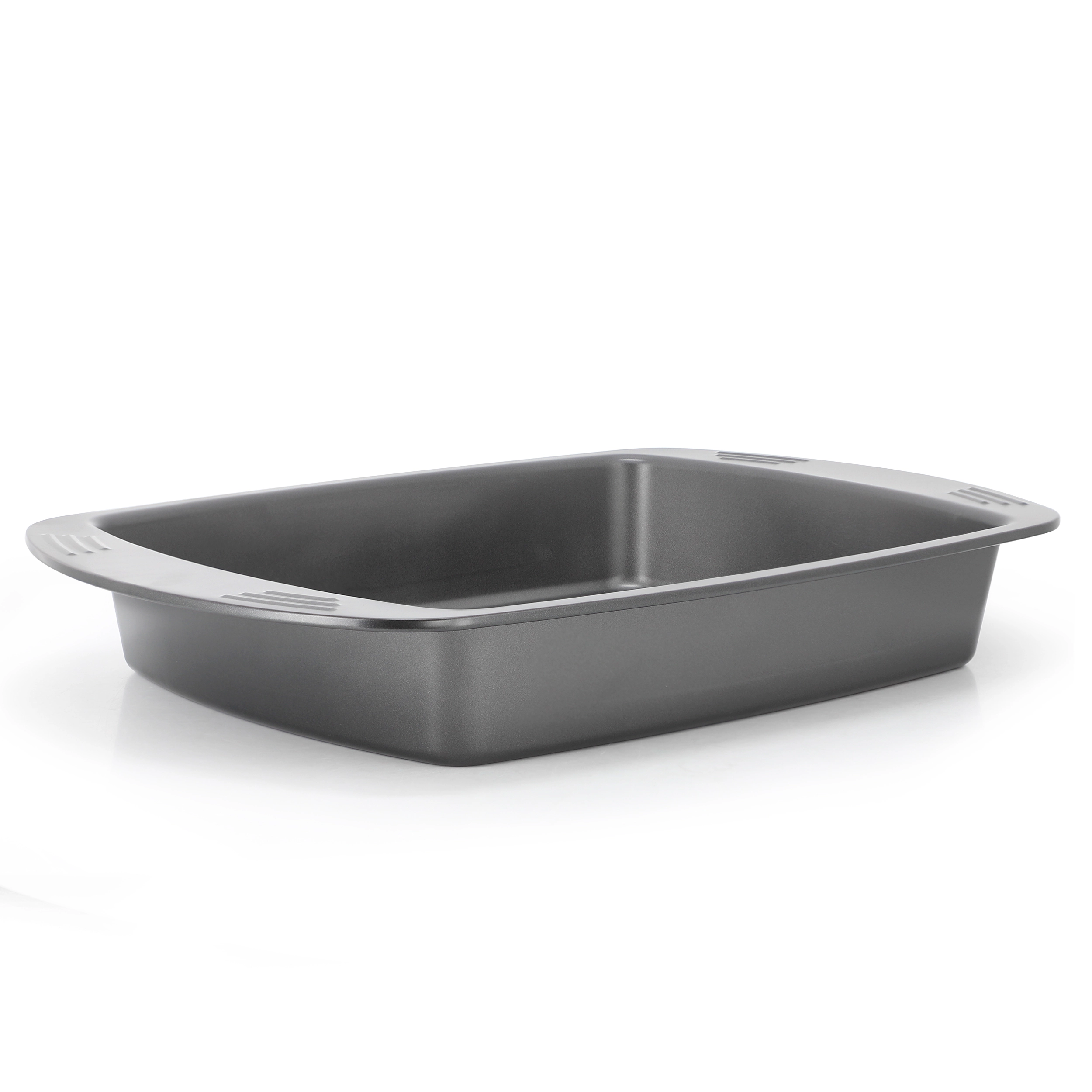 Gibson Home Towerhill 16.7 x 12.7 Inch Nonstick Steel Roaster Pan with Rack
