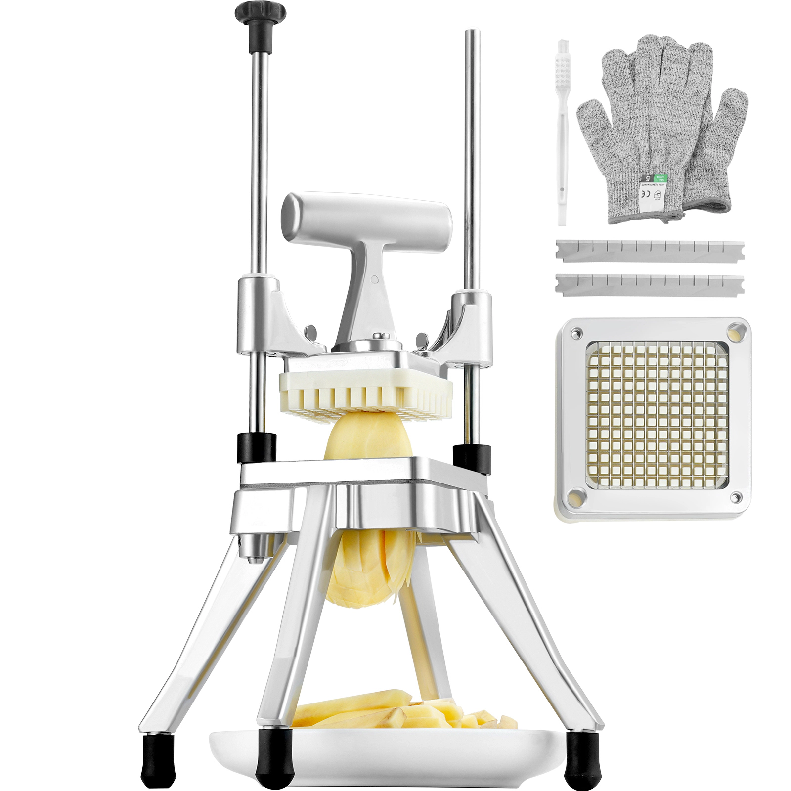 HONGGE Commercial Vegetable Fruit Chopper Blade Heavy Duty Professional Food Dicer French Fry Cutter Onion Slicer