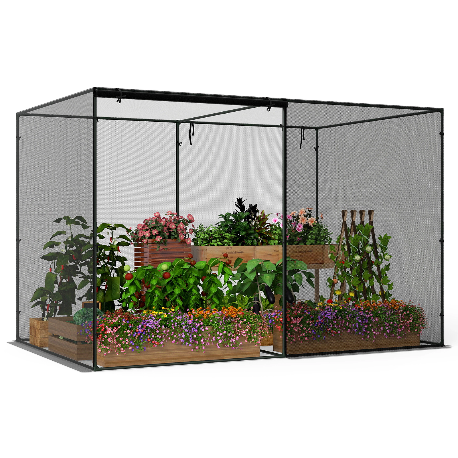 LJG Crop Cages with 6 Ground Nails for Garden Plant