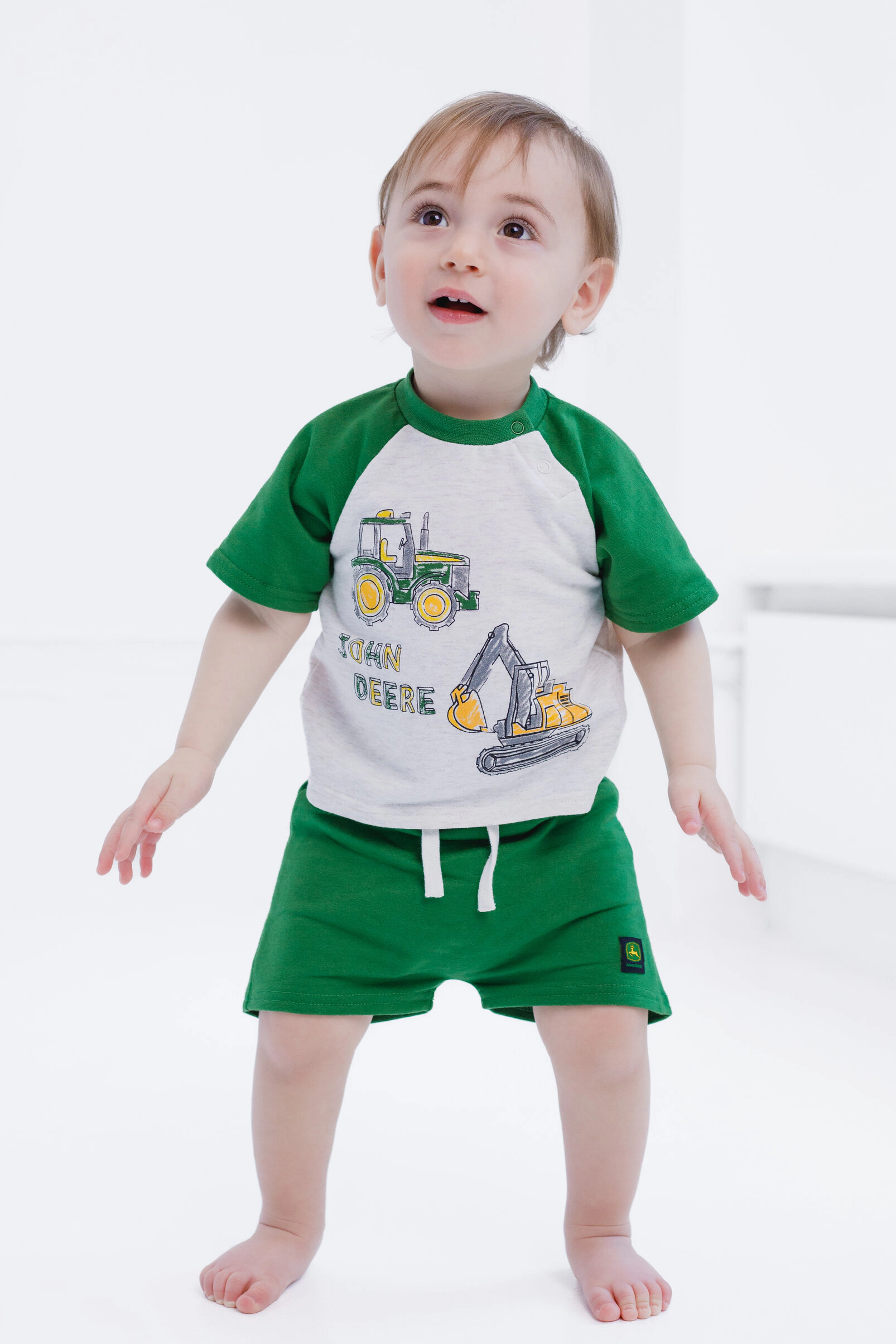 John Deere Baby Boys' 2-Piece T-Shirt and Shorts Set