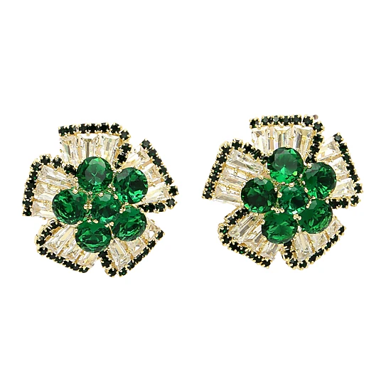 AGP PARIS Womens Diva Collection Columbine Stud Earrings