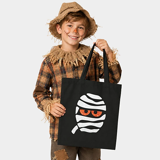 Simply Sage Market - Canvas Tote - Mummy Face Glitter