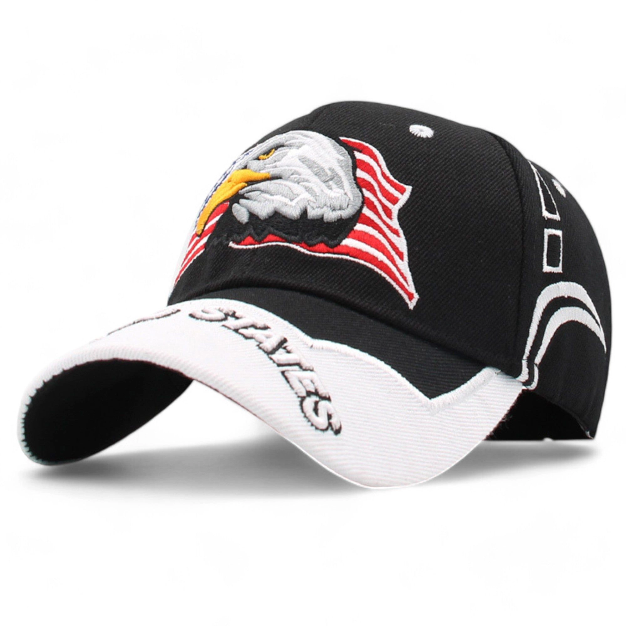 Anna-Kaci Women's Embroidered American Eagle Stylish Baseball Cap with Patriotic Flag Design- One Fits Most
