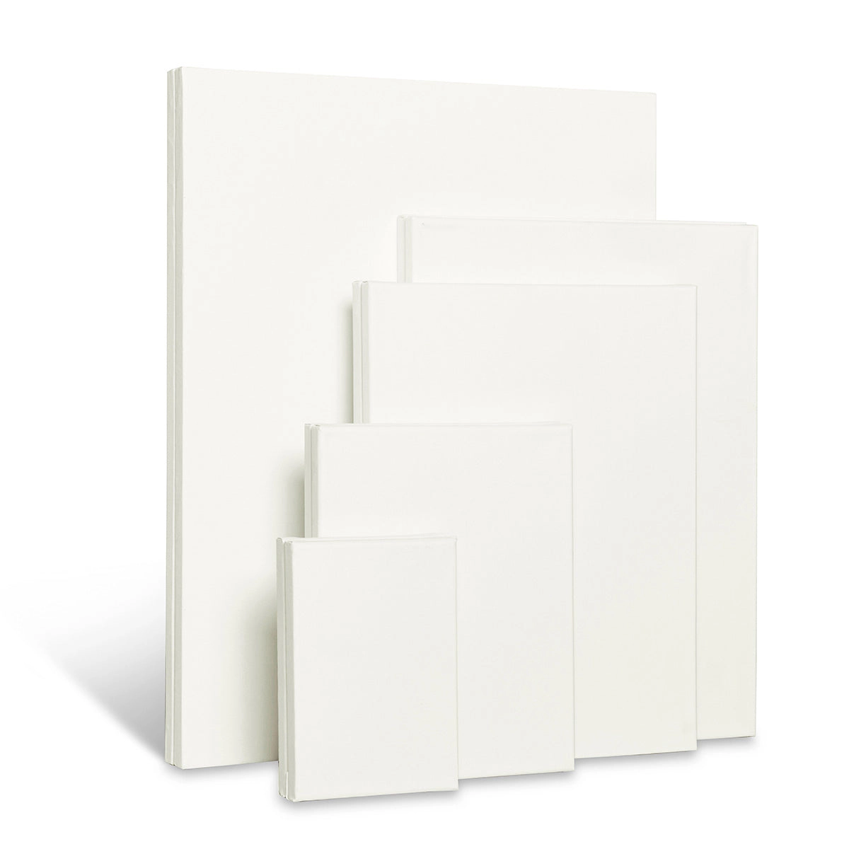 KINGART Stretched White Canvas Multi-Size Set 10 Pack - 100% Cotton, Triple-Primed (5x7, 8x10, 11x14, 12x16, 16x20)