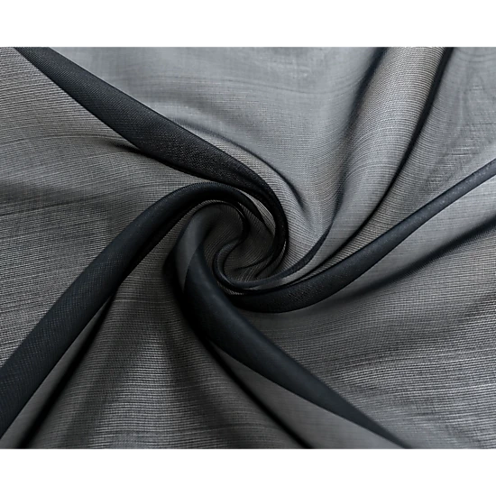 Goodgram 2 Piece Spooky Halloween Decor Ghoul Black Colored Rod Pocket Sheer Voile Window Curtains - 63 In. Long