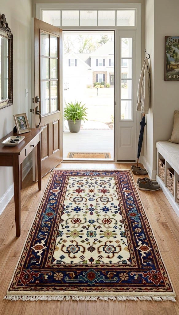 Magic Rugs Cream Floral 3X5 Indo-Mahal Oriental Rug