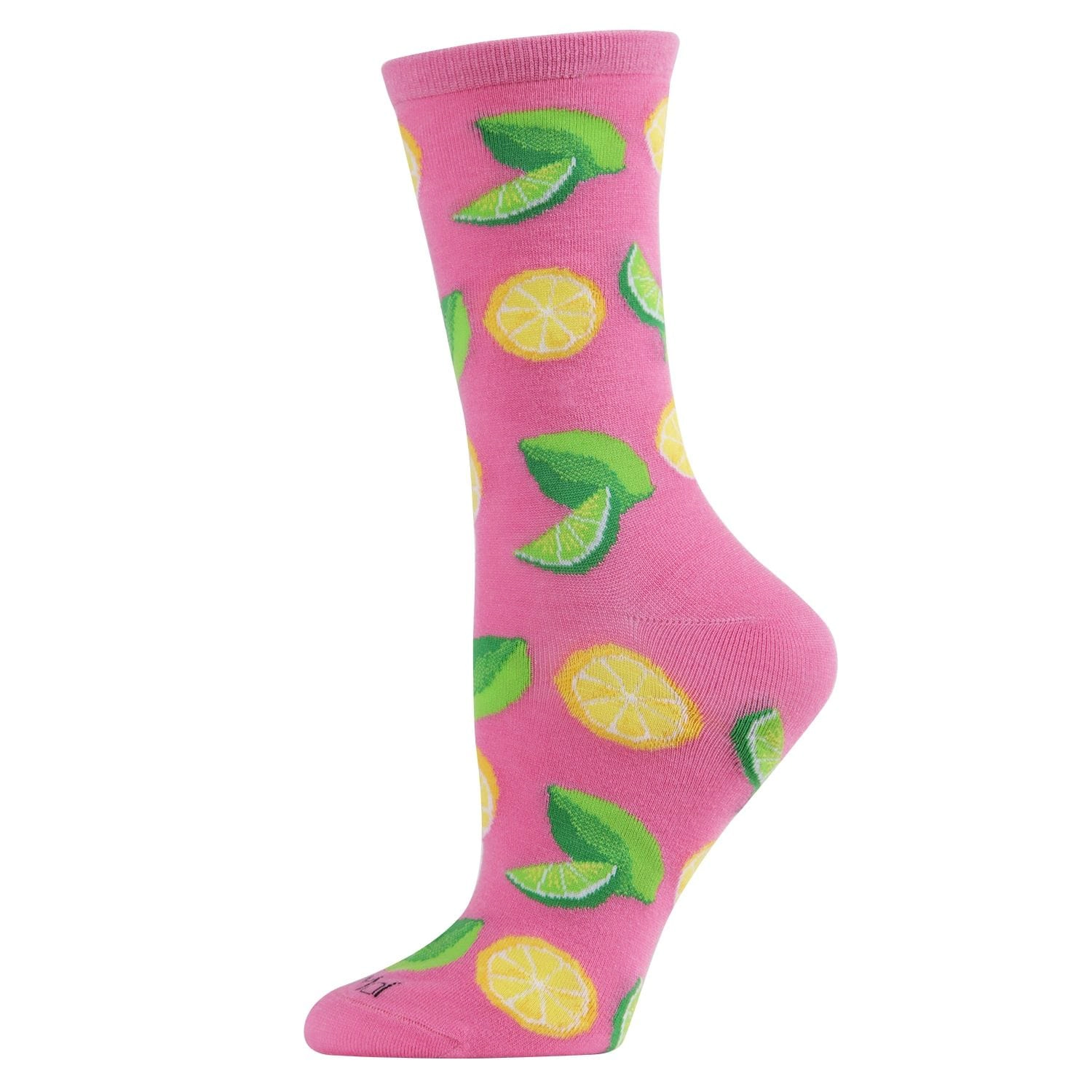 MeMoi When Life Gives You Lemons Bamboo Blend Crew Socks