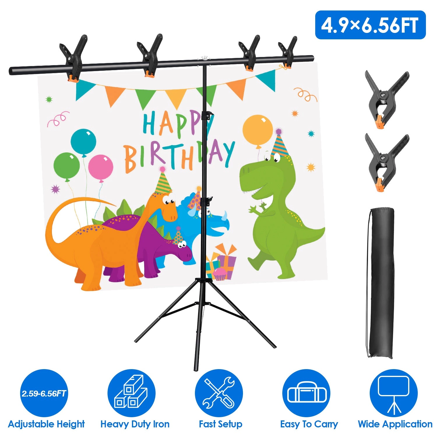 GBruno Adjustable T-Shape Backdrop Stand