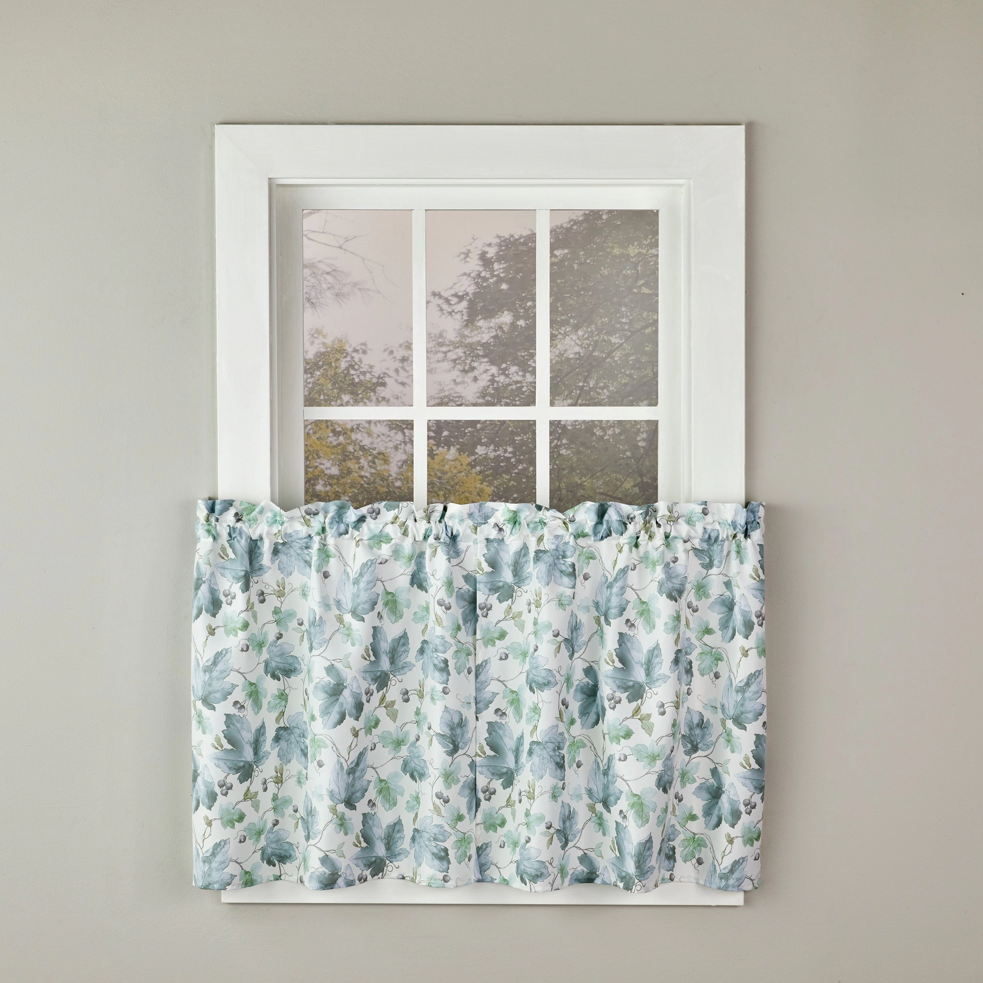 SKL Home By Saturday Knight Ltd Falling Leaves Tier Curtain Pair