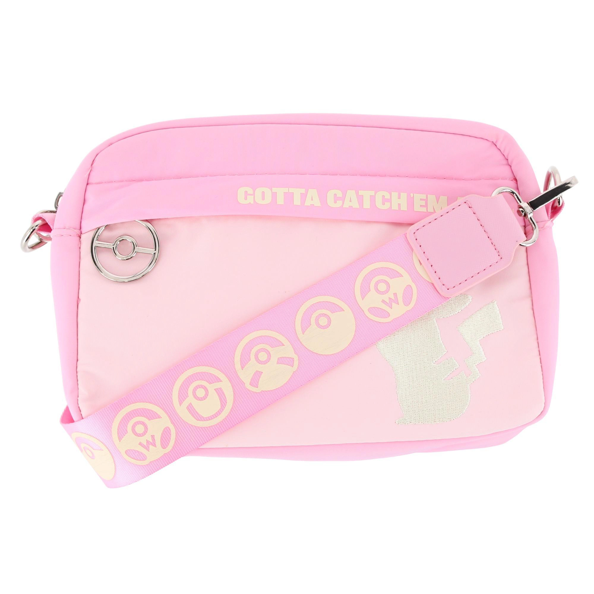 CTM Young Adult Pink Pikachu Crossbody Adjustable Belt Bag