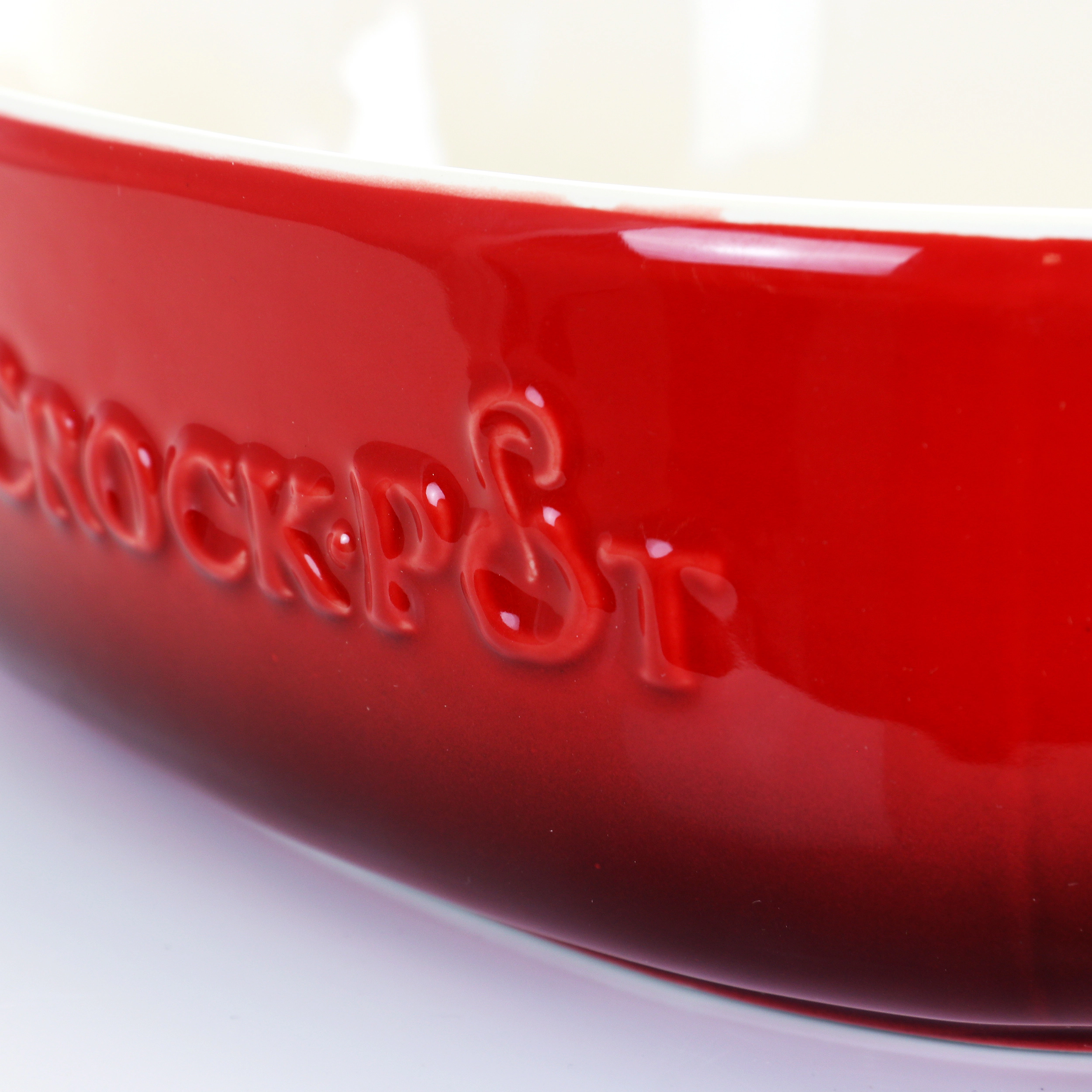 Crock Pot 2.5 Quart Red Stoneware Bake Pan