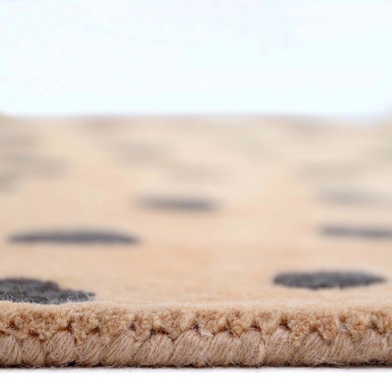 Nattiot Hand Tufted Wool Leopard Print Kid'S Bedroom Rug - Kumako