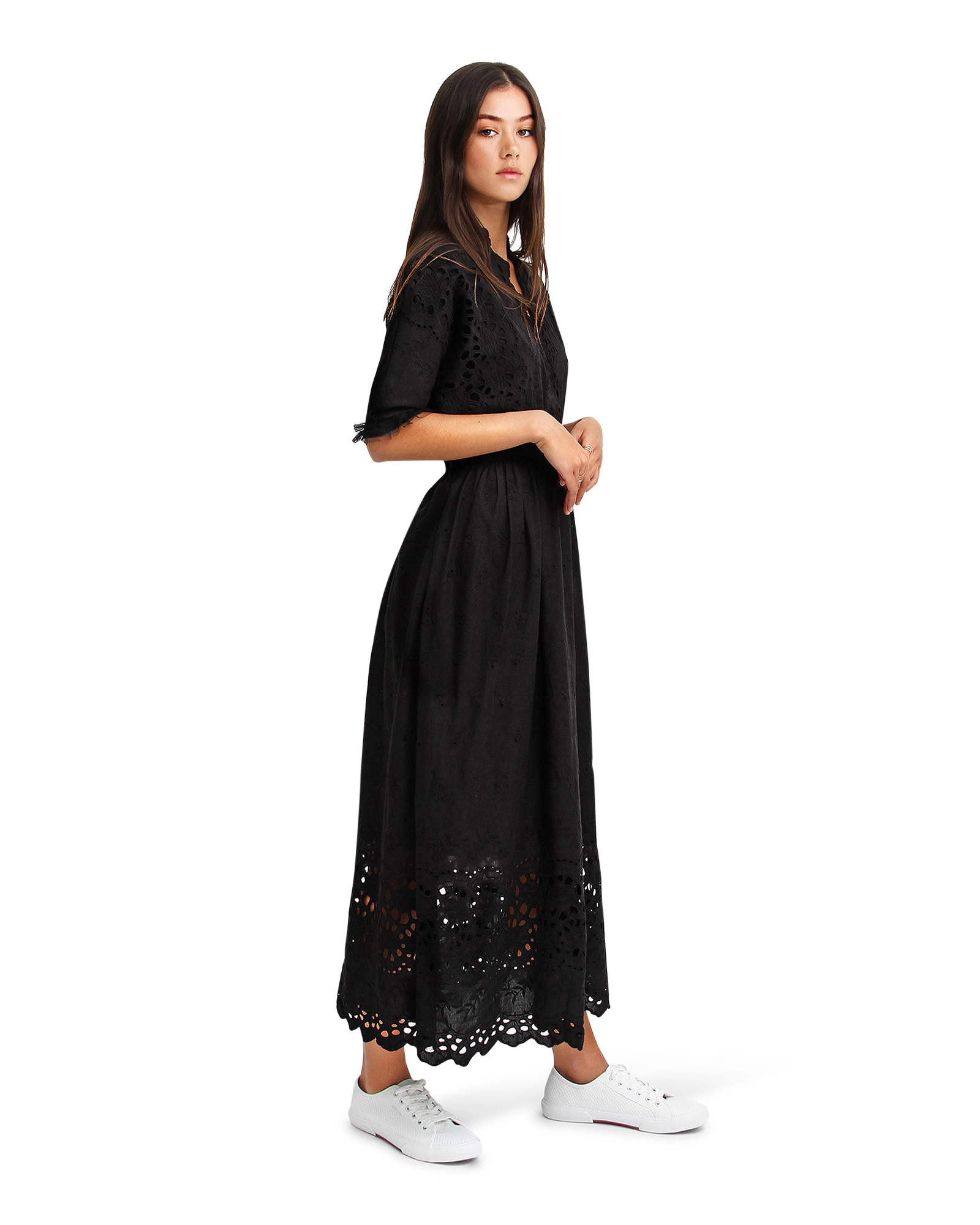 Belle & Bloom Womens All Eyes On Me Midi Dress
