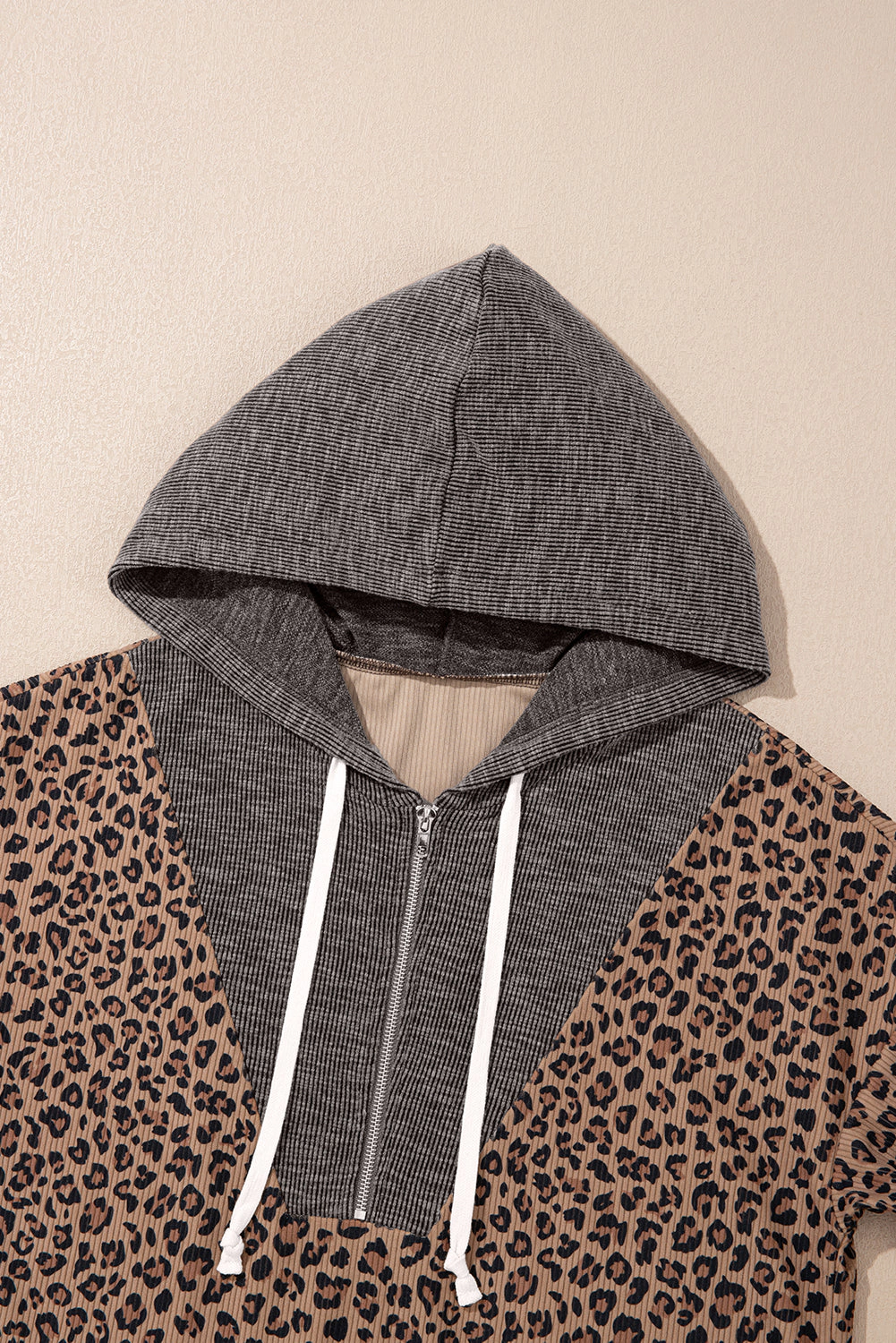 Threaded Pear Women's April Collar Zip Hooded Pullover
