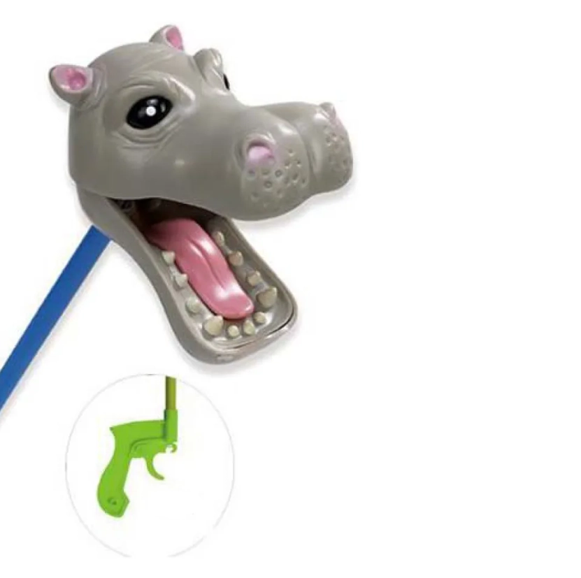 Safari Ltd. - Hippo Snapper - Hand-Operated 18" Grabber Toy for Kids