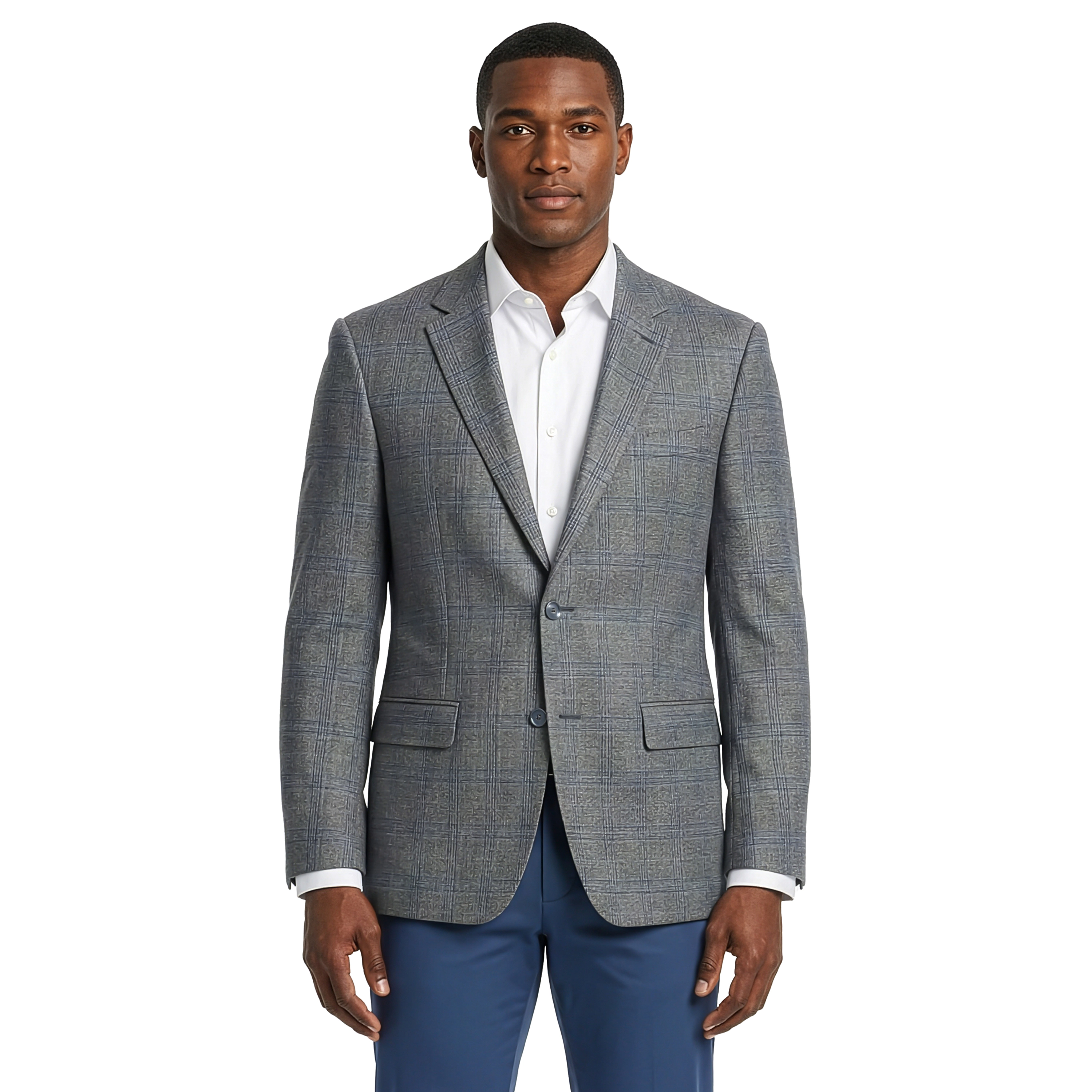 ZeGarie Mens Regular Fit Plaid Sport Coat