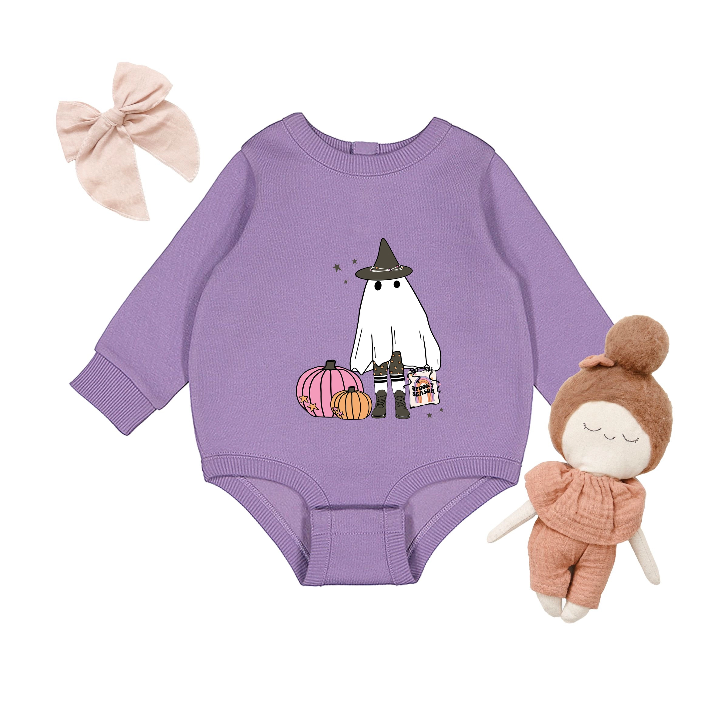 The Juniper Shop - Infant Fleece BodySuit Ghost Witch